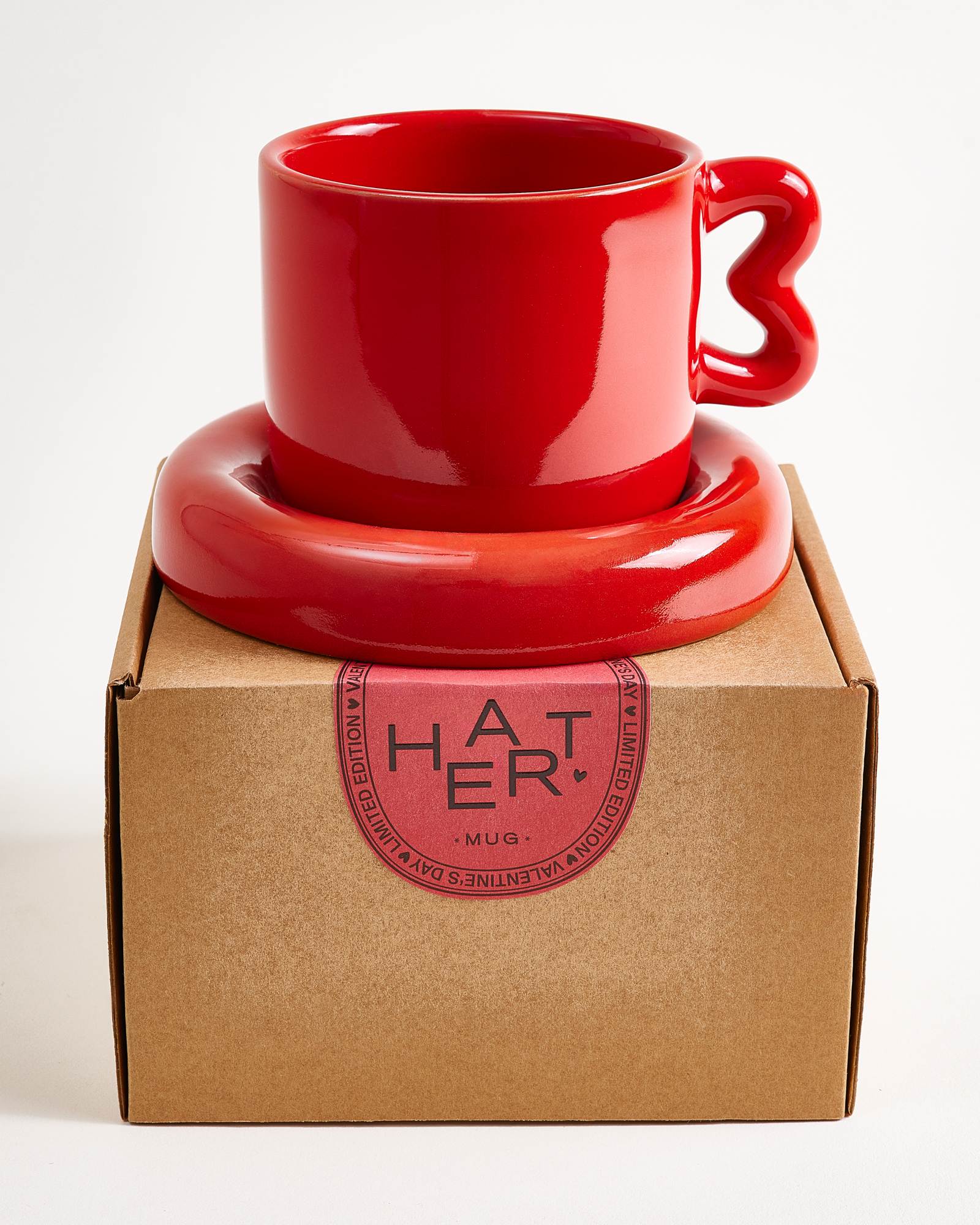 Seia Tasse & Untertasse Herz rot