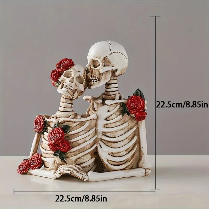 SkullMates™ - Vintage Elegant Gothic Skeleton Couple Figurine - Image 13 SkullMates™ - Vintage Elegant Gothic Skeleton Couple Figurine - Image 13
