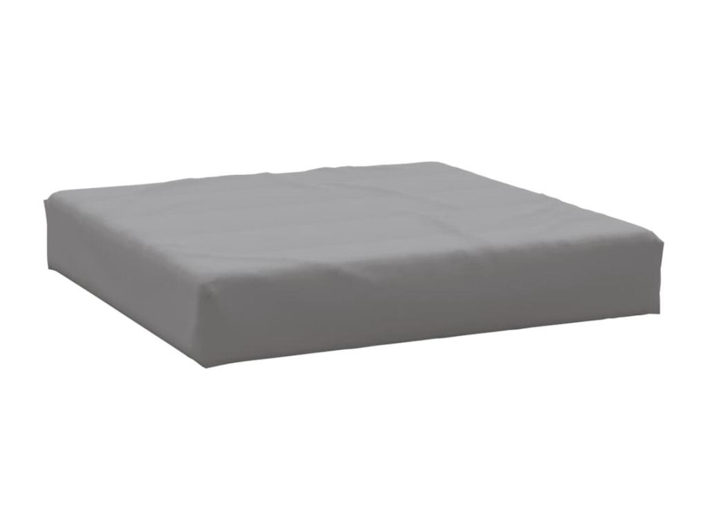Cojín para sofá de palets tela Oxford gris 60x60x8 cm