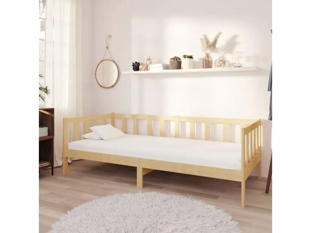 Sofá cama con colchón Boverdeco maciza 90x200 cm