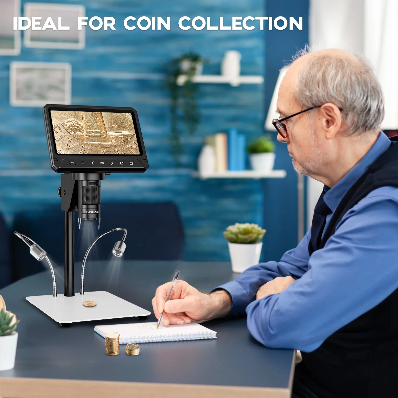 BEBANG LCD Digital Microscope, 7 inch 50X-1200X With 32GB TF Card - Image 7 BEBANG LCD Digital Microscope, 7 inch 50X-1200X With 32GB TF Card - Image 7