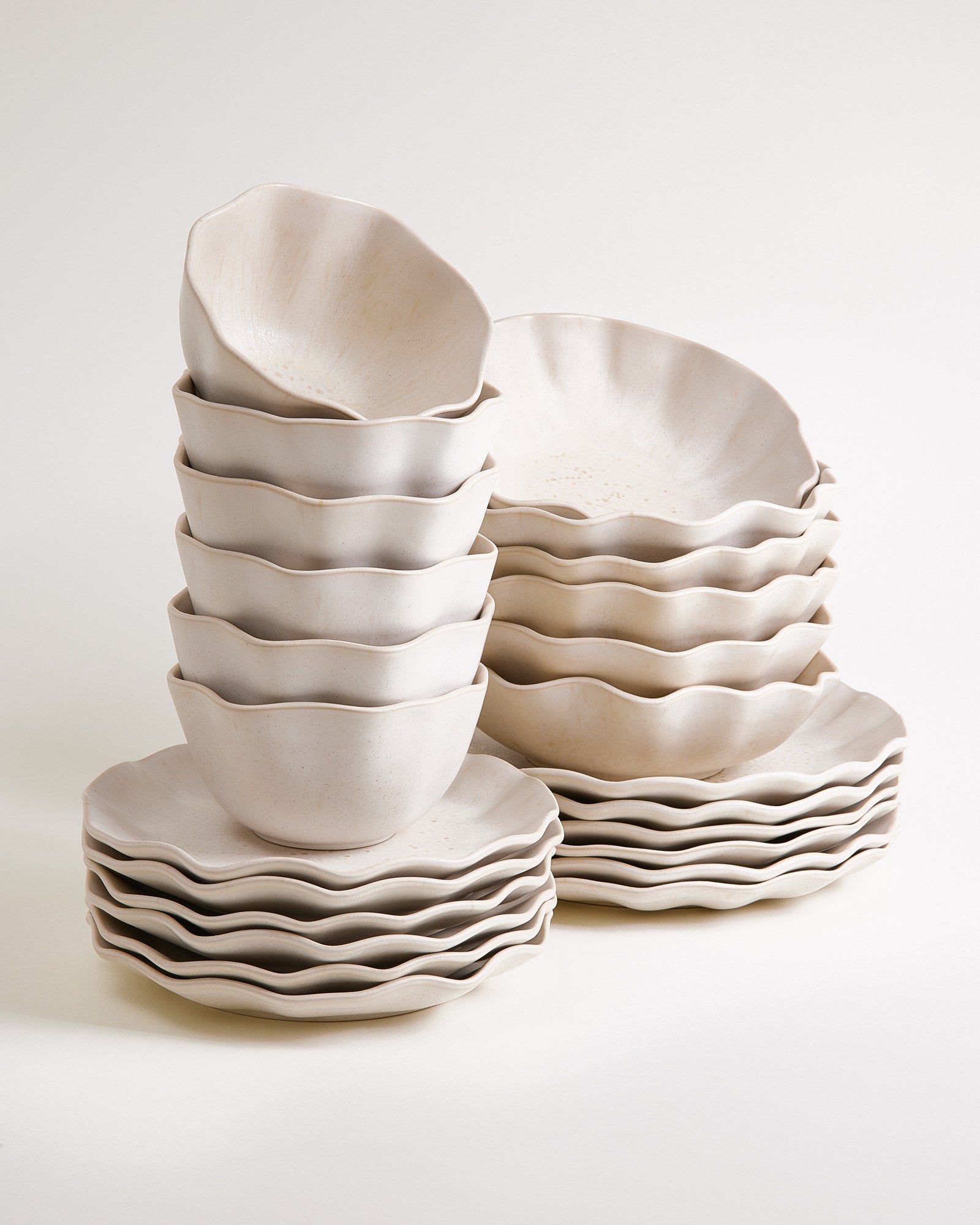 Sintra Geschirr-Set shell sand 24-teilig
