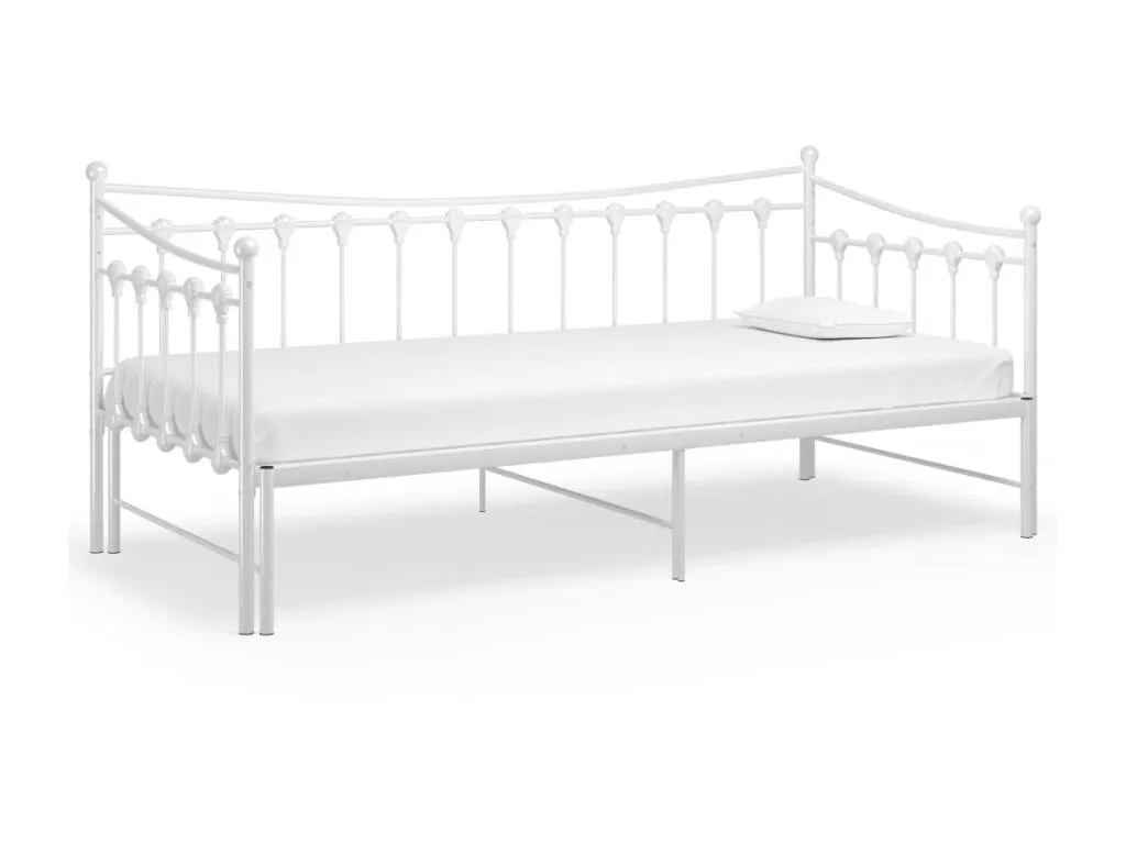 Estructura de sofá cama extraíble de Sancaldeco blanco 90x200 cm 72648SHXA