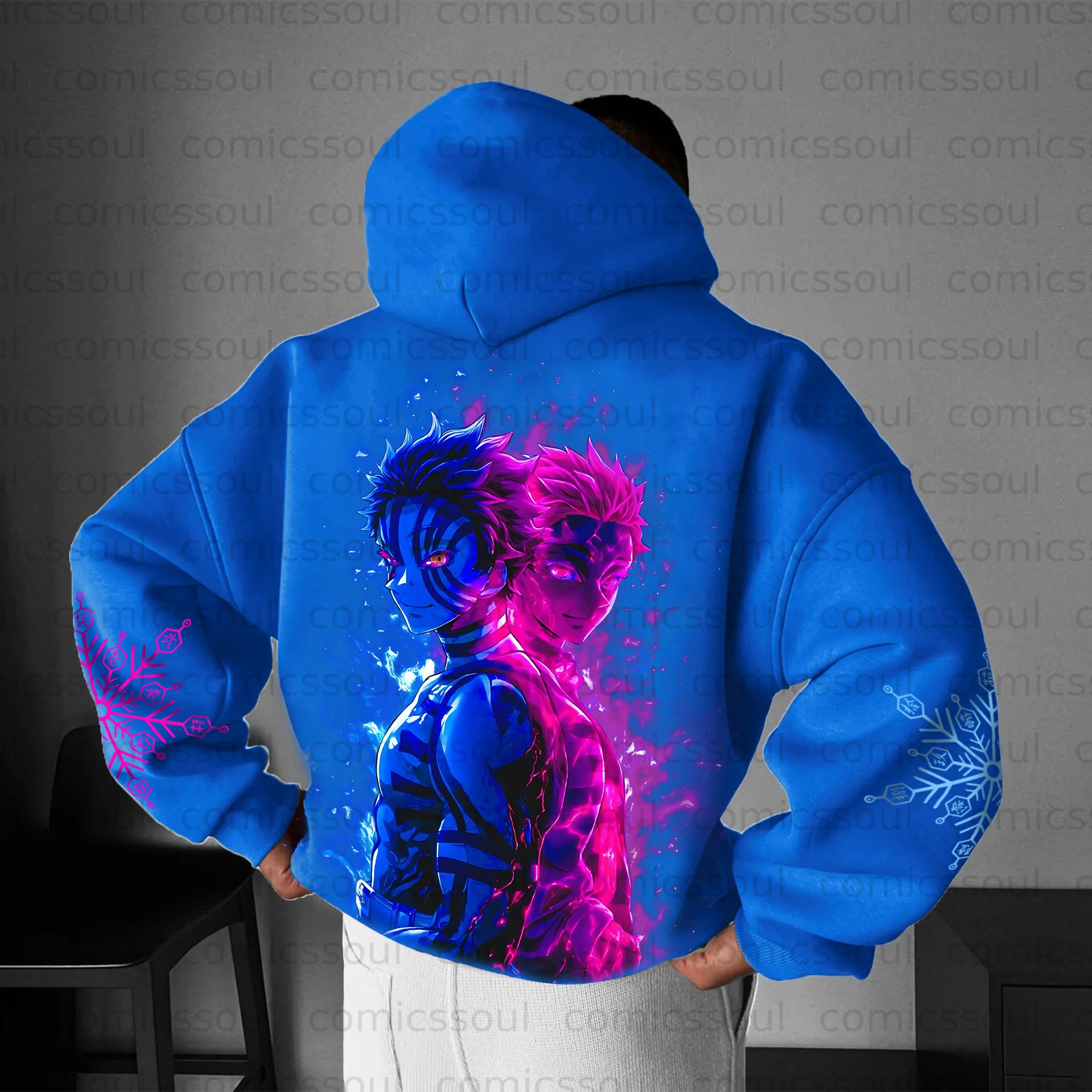 Unisex Anime Graphic Streetwear Vintage Hoodie