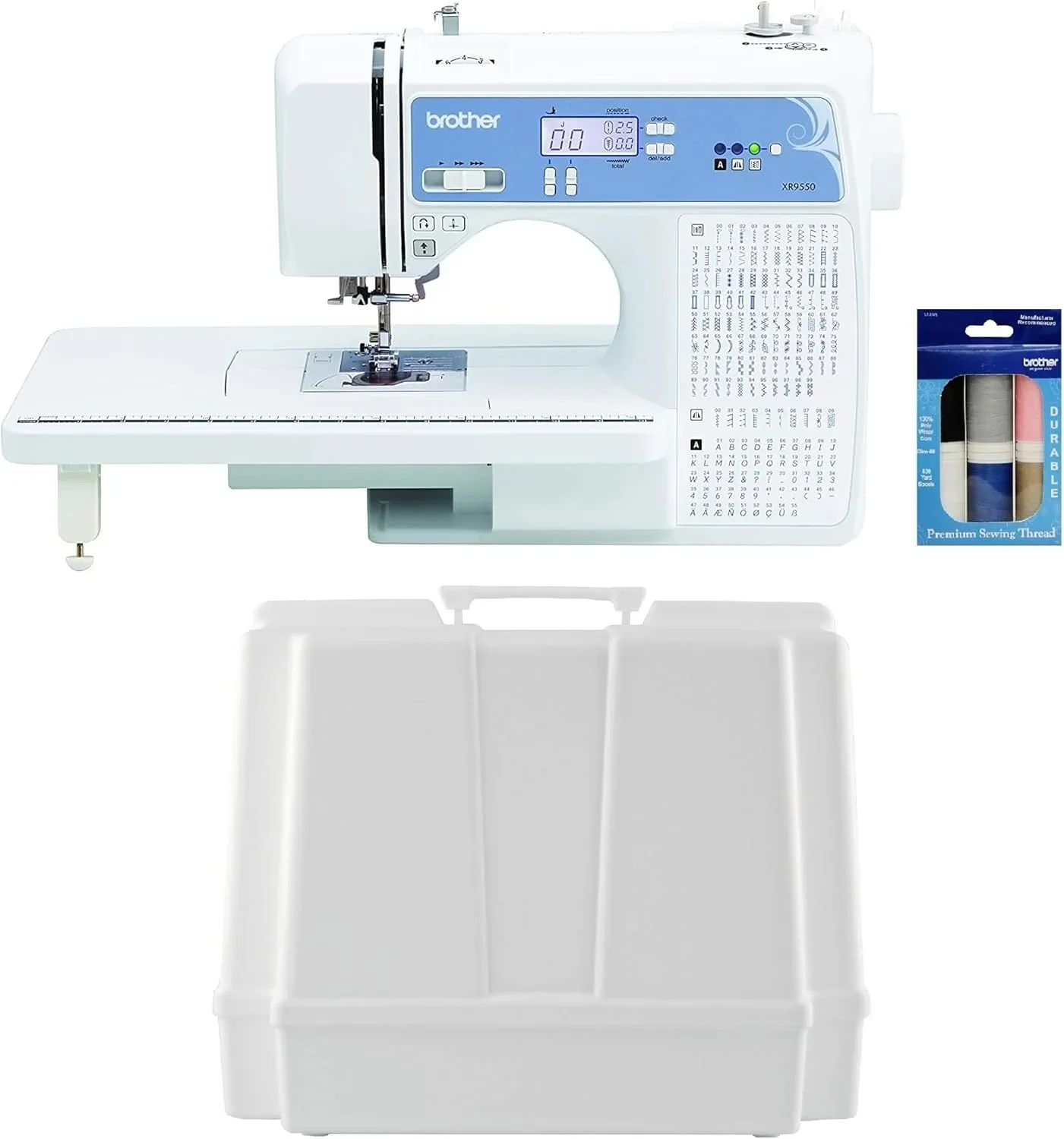 Brother Sewing and Quilting Machine Computerized 165 Built-in Stitches LCD Display Wide Table