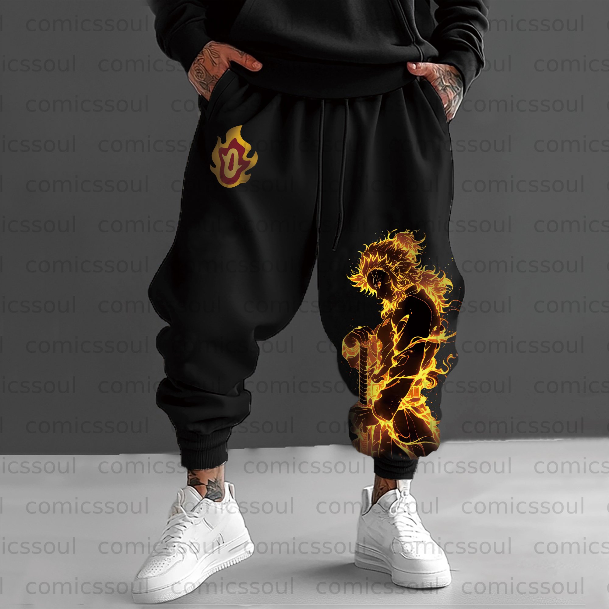 Unisex Anime Inspired Vintage Pants