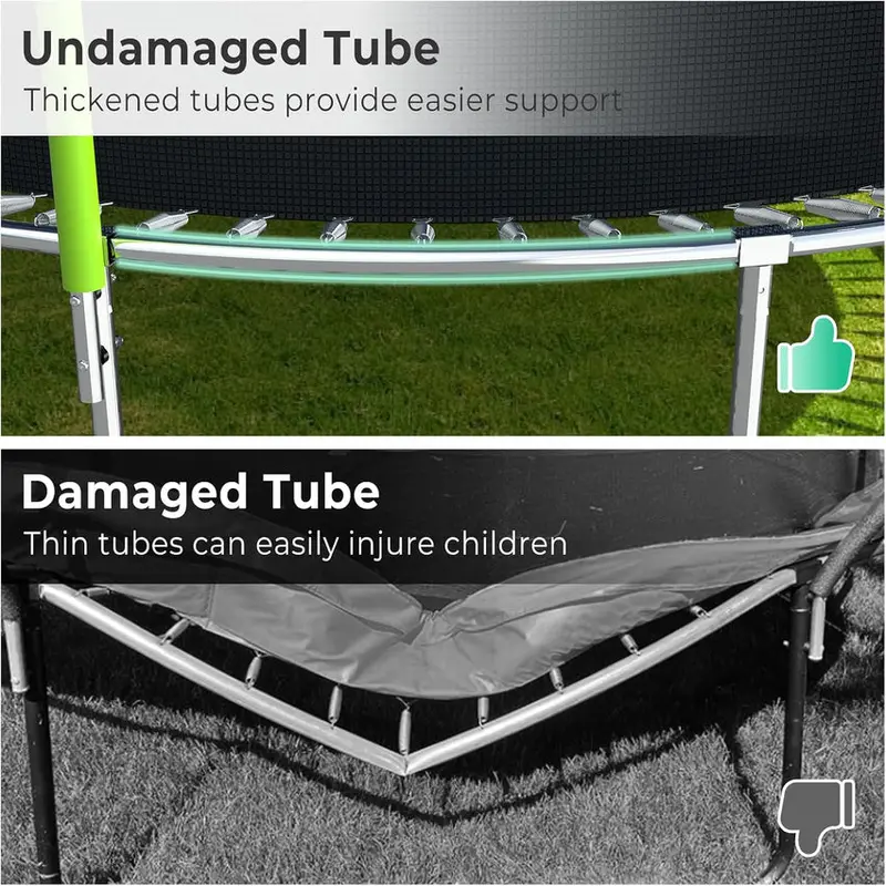 Trampoline With Enclosure Net And Adjustable Basketball Hoop - 8ft, 10ft, 12ft, 14ft, 15ft, 16ft - Image 81 Trampoline With Enclosure Net And Adjustable Basketball Hoop - 8ft, 10ft, 12ft, 14ft, 15ft, 16ft - Image 81