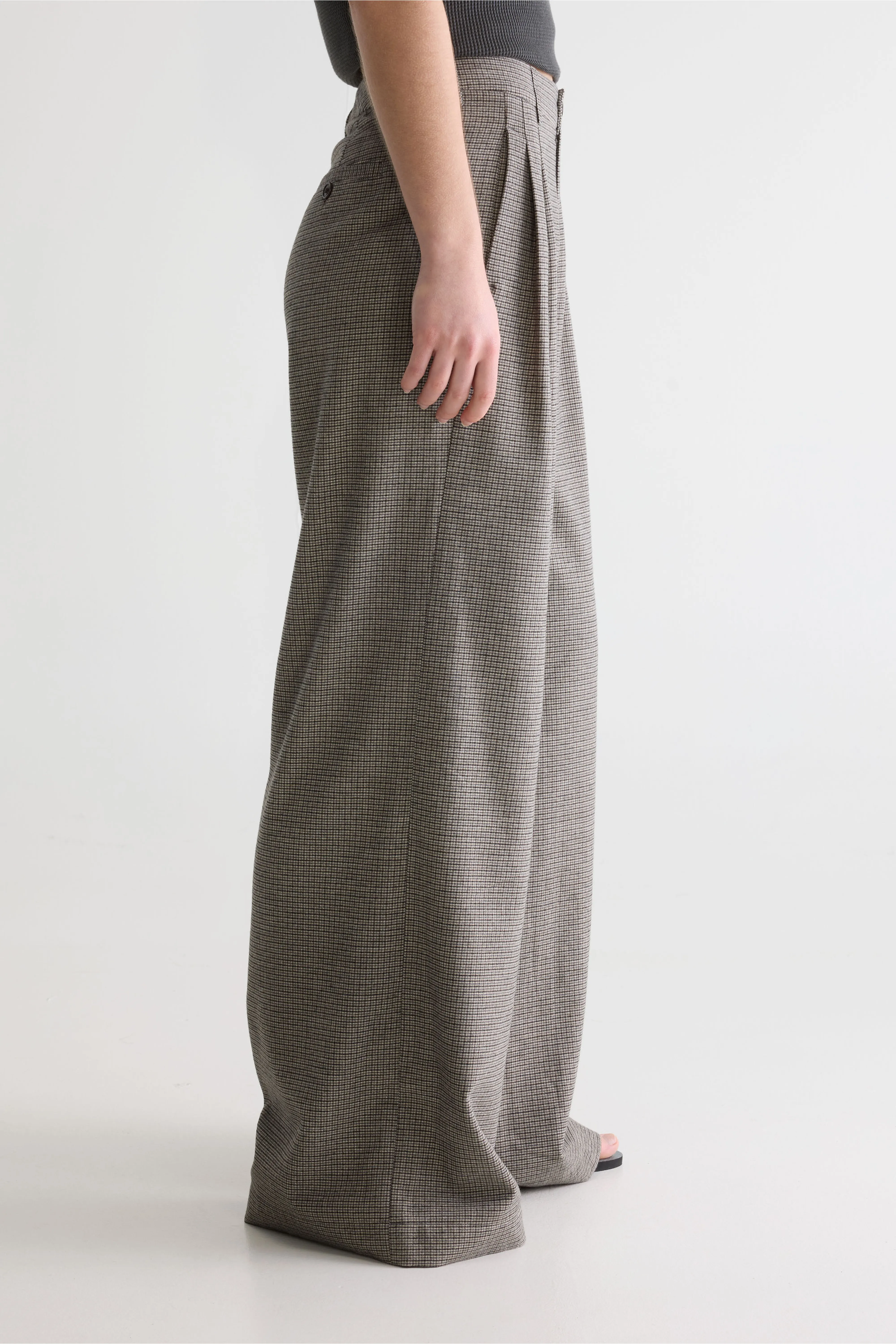 Bellerose Volkert wide tailored trousers (261 / W / CHECK A)