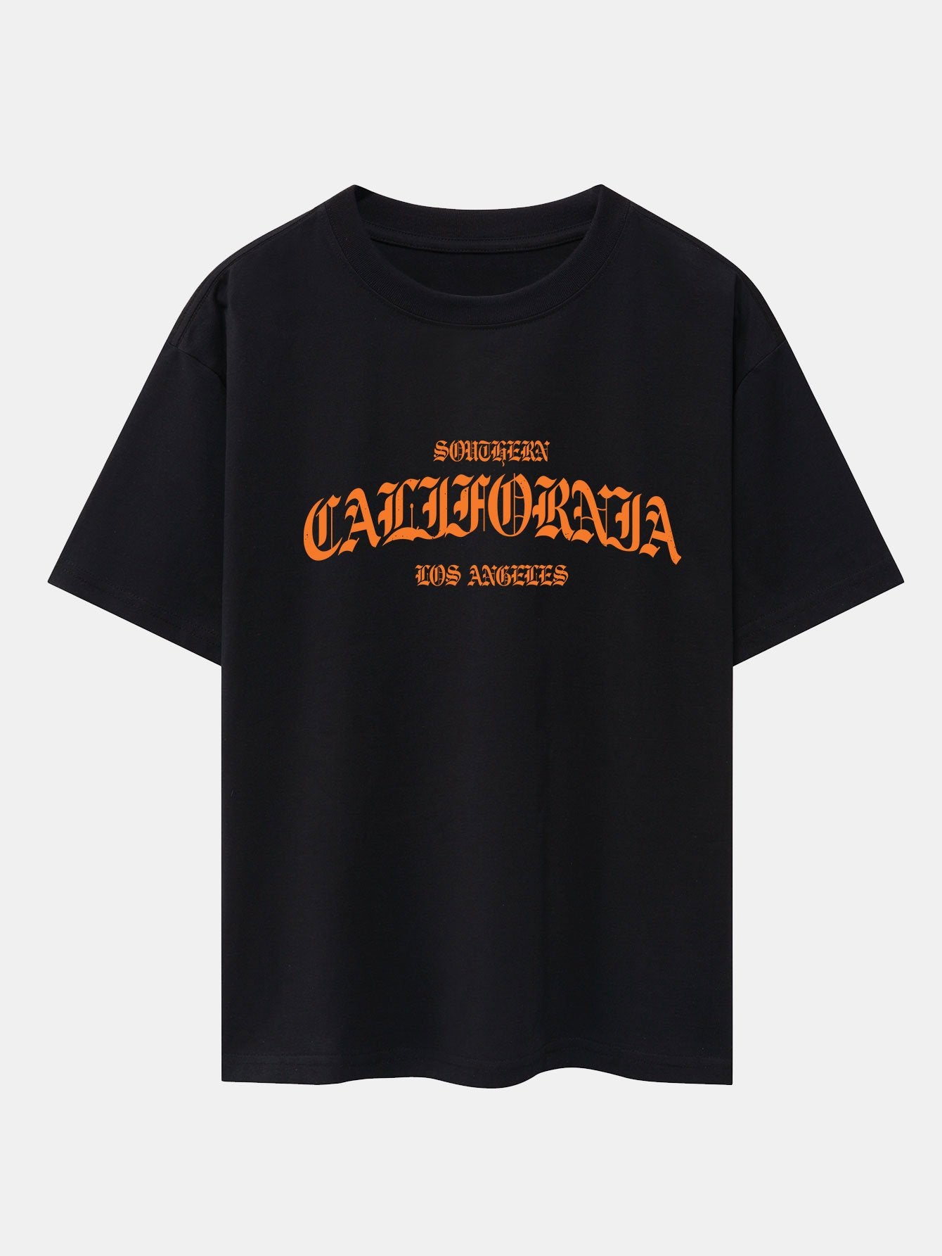 California Print Drop Shoulder Oversize T-Shirt