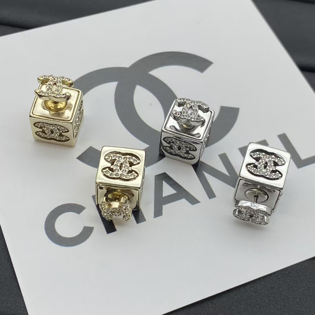 Chanel Cube Stud Earrings - Original Replica Club
