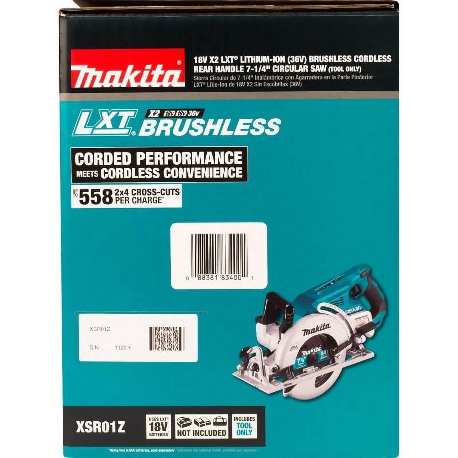 Open Box Makita 18V 7-1/4 in. Cordless Brushless Circular Saw Tool Only - Image 11