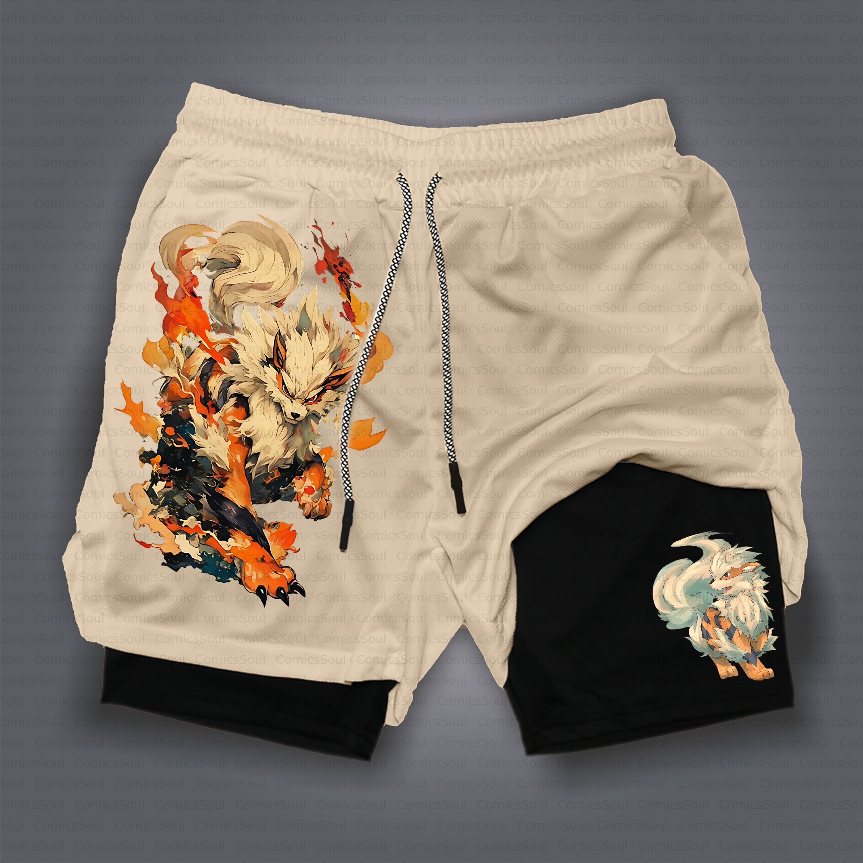 Unisex Casual Anime Style Shorts