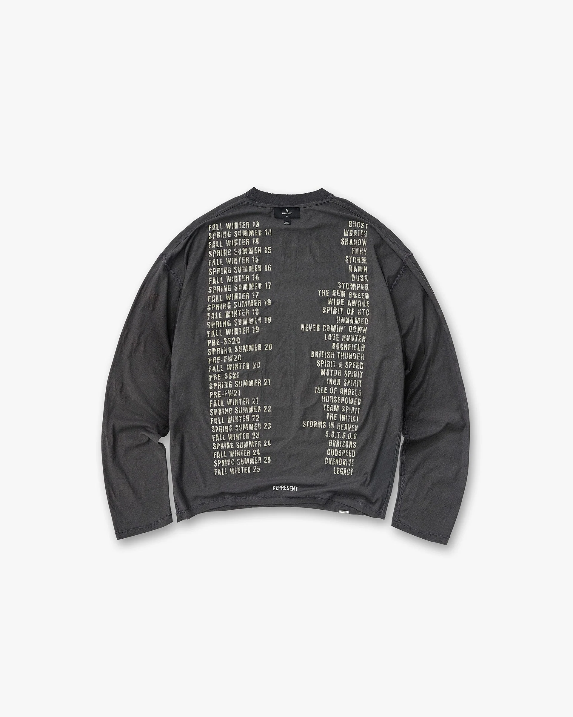 Reversible Living Legacy Tour Long Sleeve T-Shirt - Sun Fade Grey