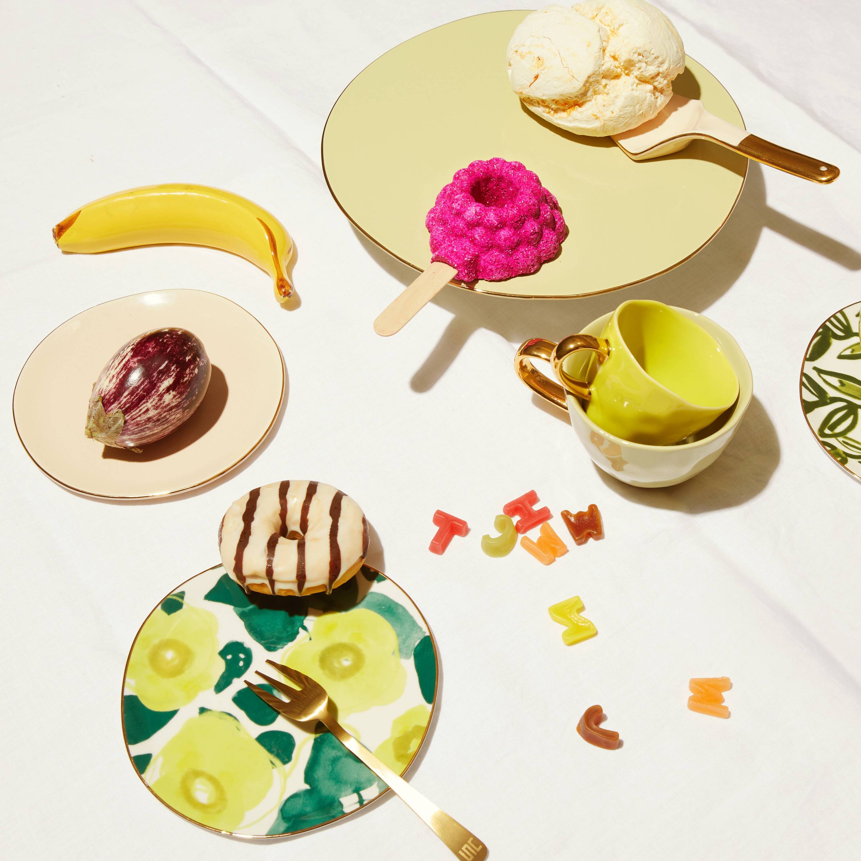 Urban Nature Culture Good Morning Gebaksbord - Floral Art Limelight -