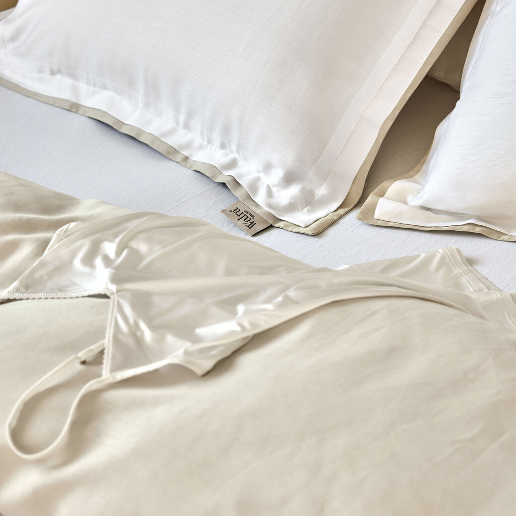 Walra - Dekbedovertrek Classy Tencel - 260x220 - Off White   Beige