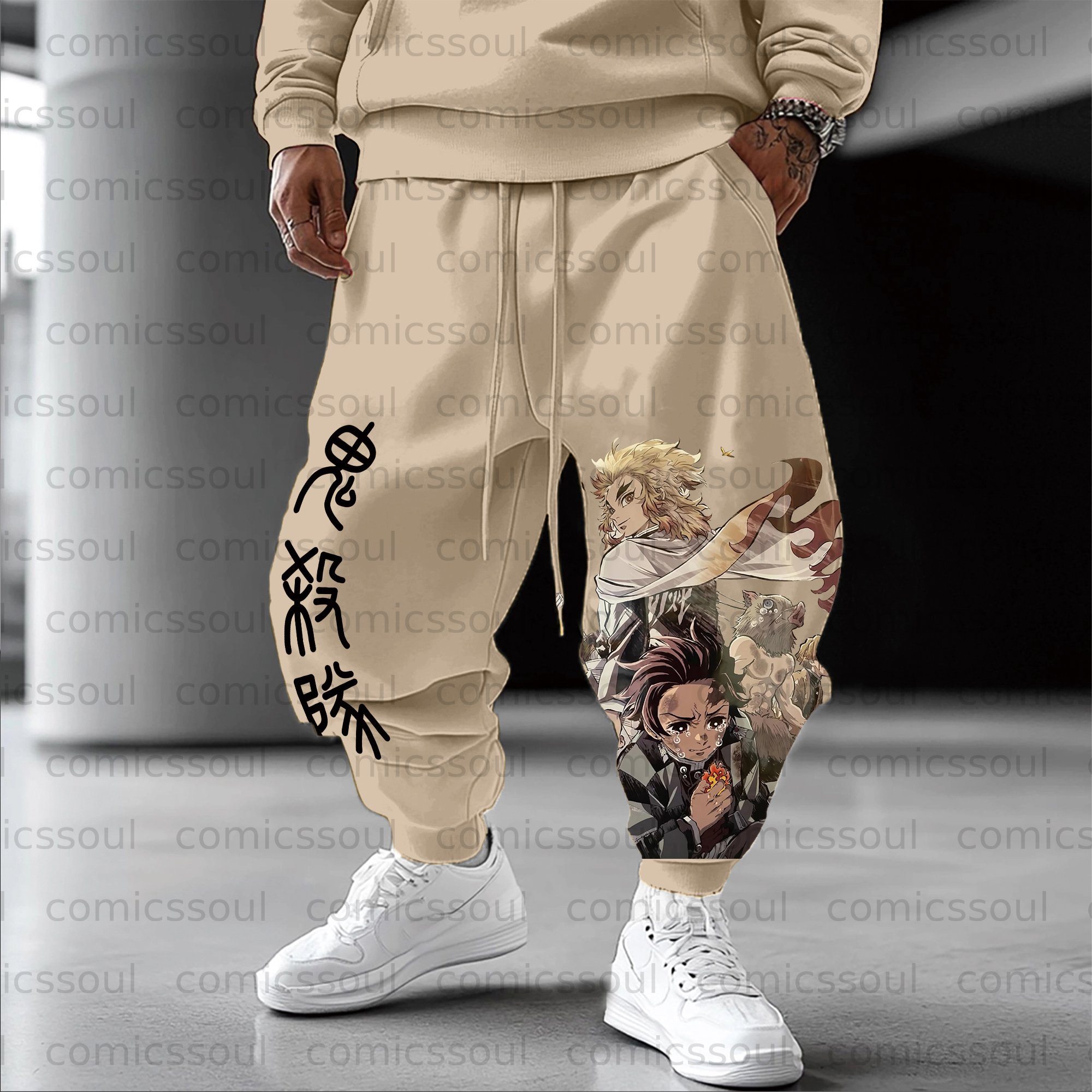 Unisex Anime Inspired Vintage Pants
