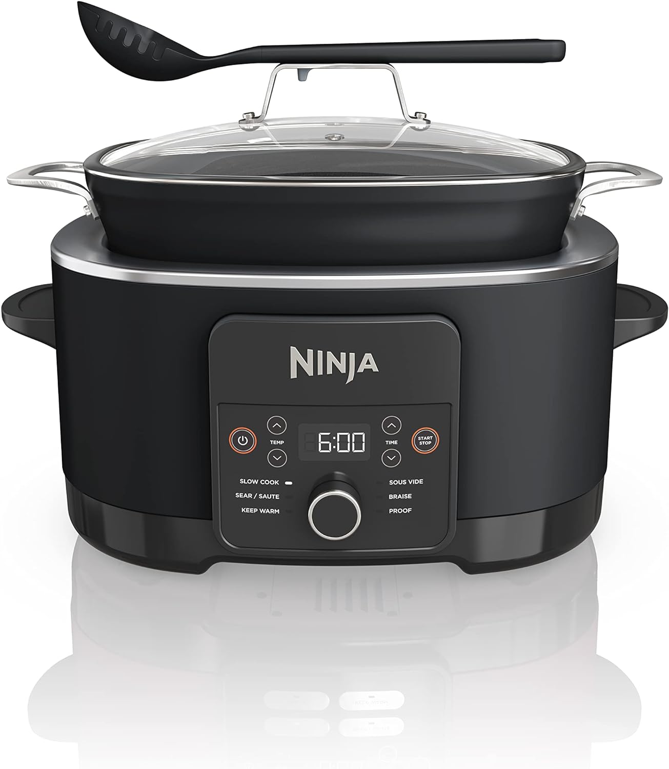 WAYFAIR Ninja MC1010 Foodi PossibleCooker PLUS - Sous Vide & Proof 6-In-1 Multi-Cooker, With 8.5 Quarts, Slow Cooker, Dutch Oven & More, Glass Lid & Integrated Spoon, Nonstick, Oven Safe Pot To 500"F, Black