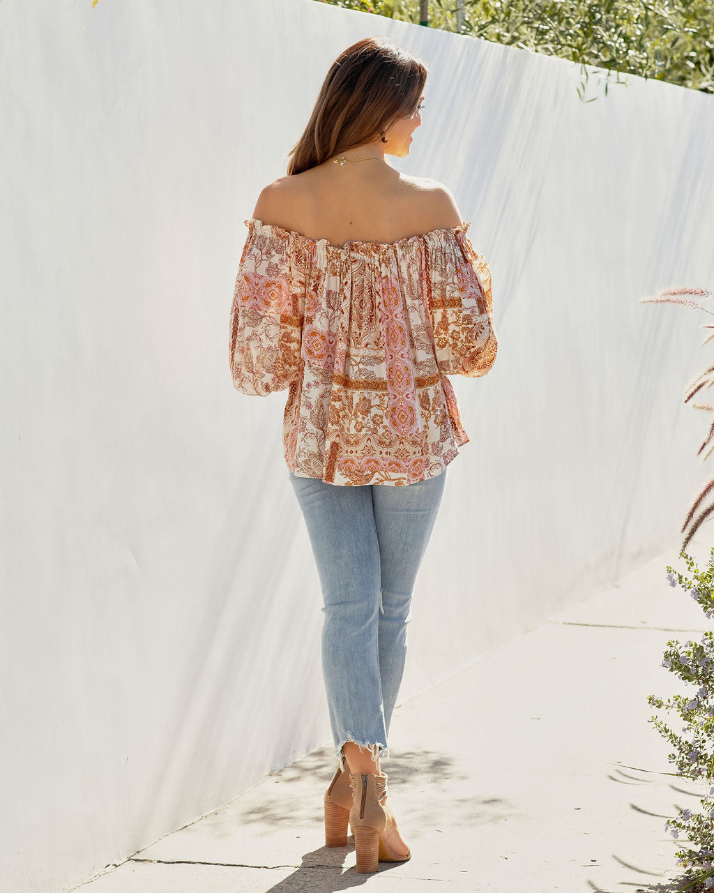 Call Away Floral Tassel Tie Top - FINAL SALE - Se7enfashion
