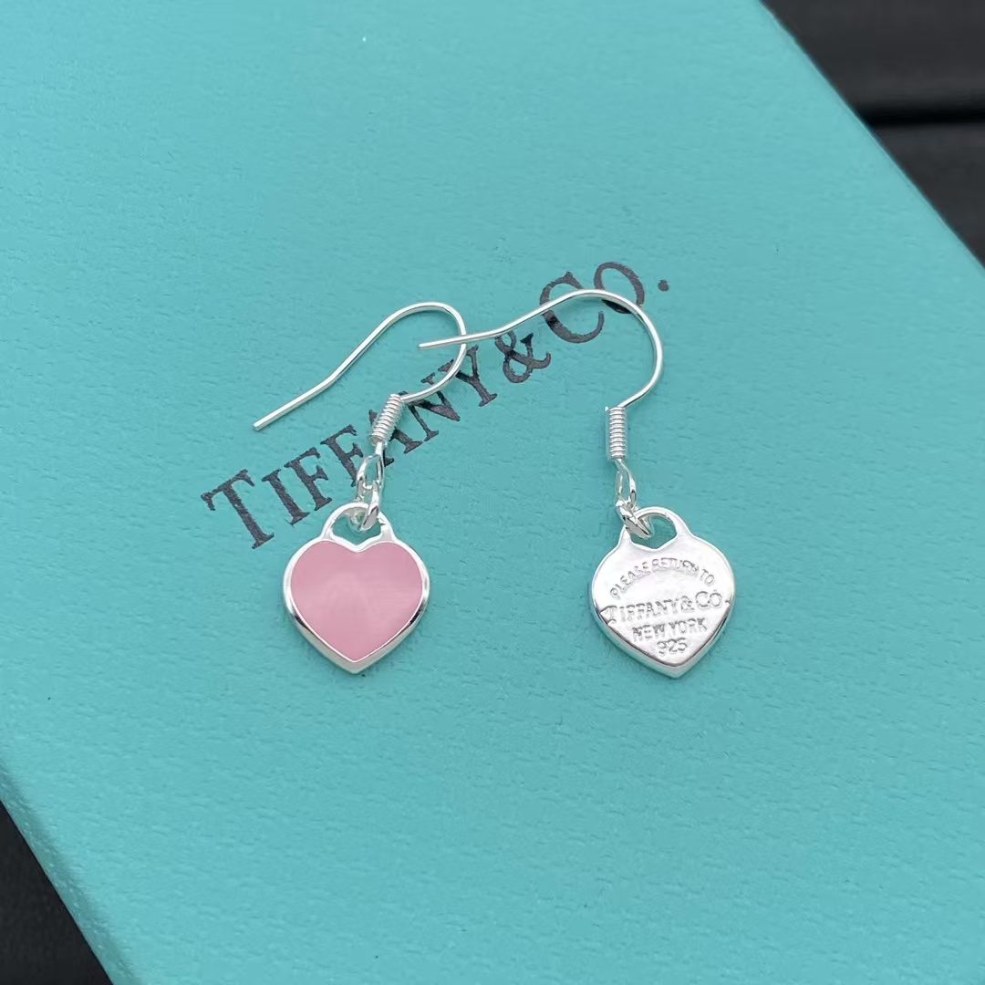 Tiffany Hook Heart Drop Earrings - Original Replica Club