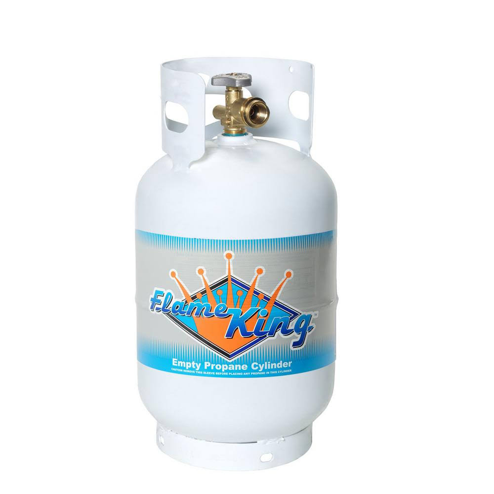 YSN Imports YSN10LB 11 lbs Steel Gas Cylinder, White(11 lb)
