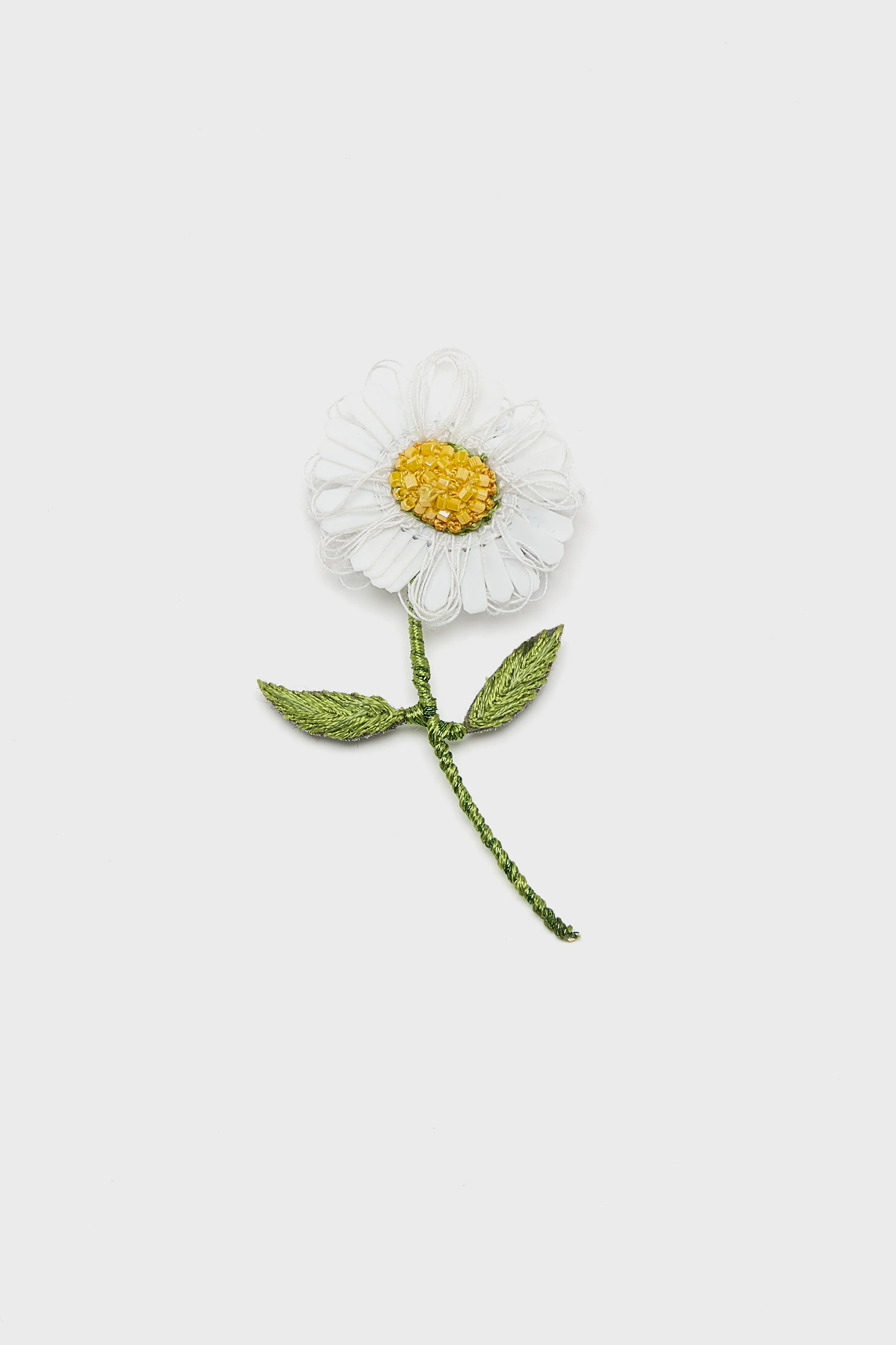 Bellerose White Daisy Brooch Pin  (261 / W / WHITE)