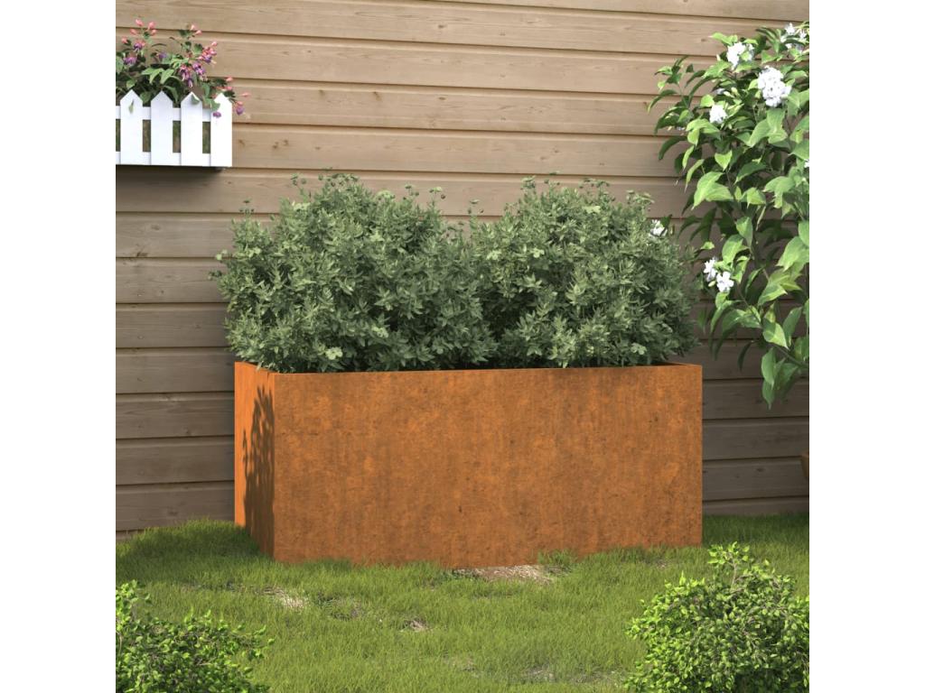 Decoratodo de acero corten 62x40x39 cm