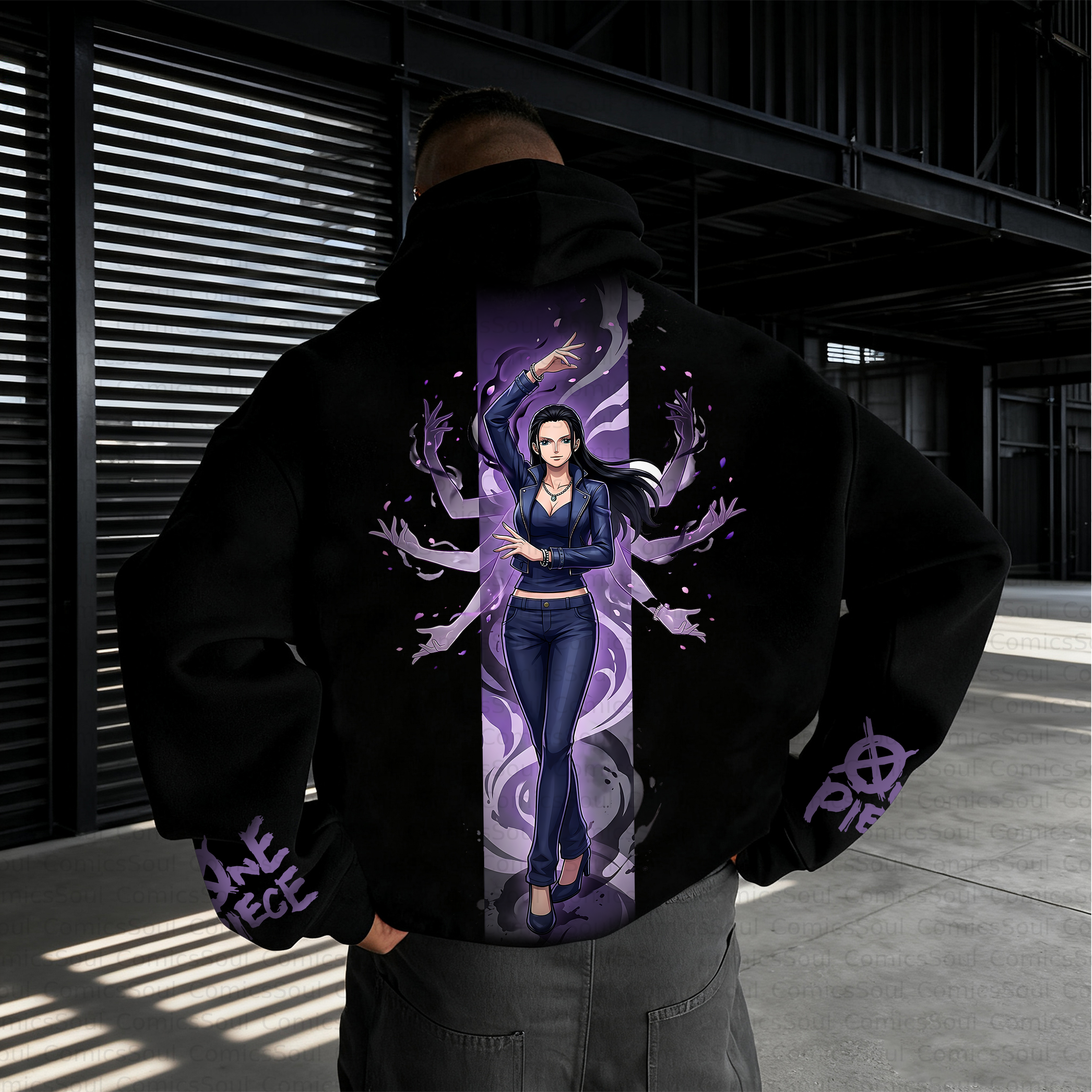 Unisex Anime Inspired Vintage Plush Hoodie