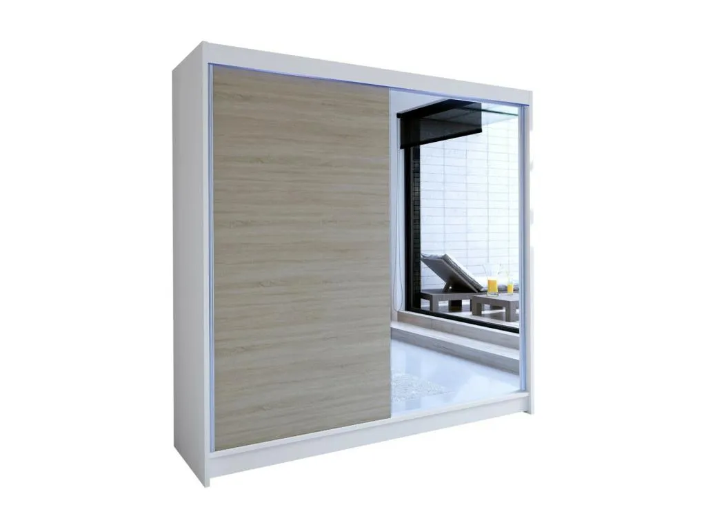 Armario Decocasaes 137 Decocasaes | Blanco 215x180x58cm Puertas de armario - Correderas 97192zxps
