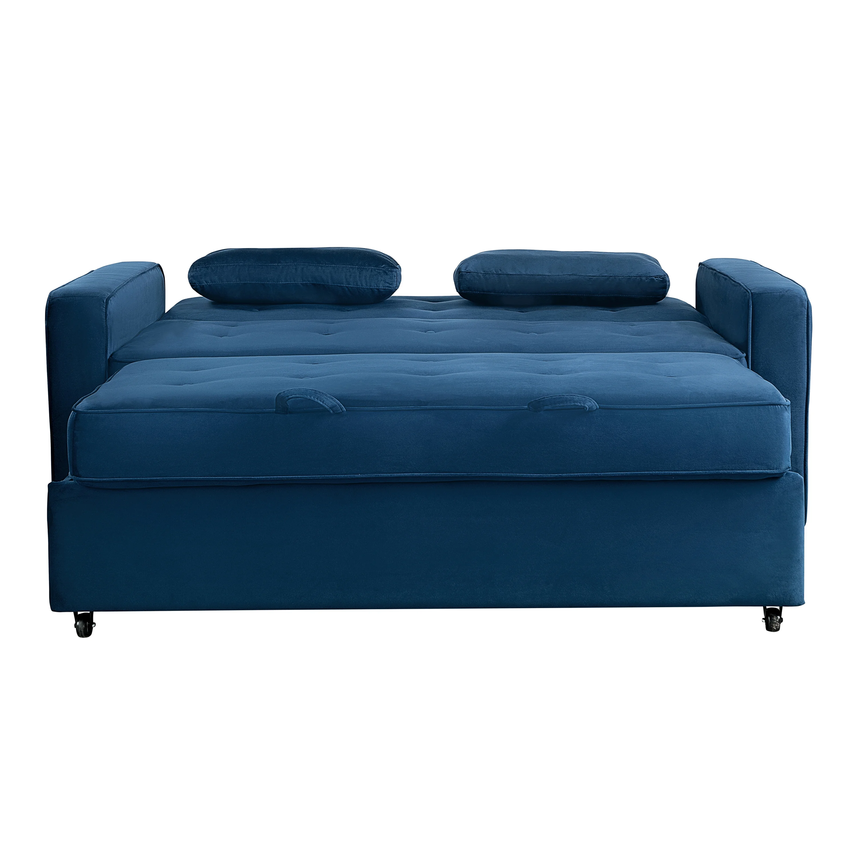 Serta Dream Convertibles Monroe Modern Polyester Convertible Queen Sofa Bed with Pillows Grey - Image 39