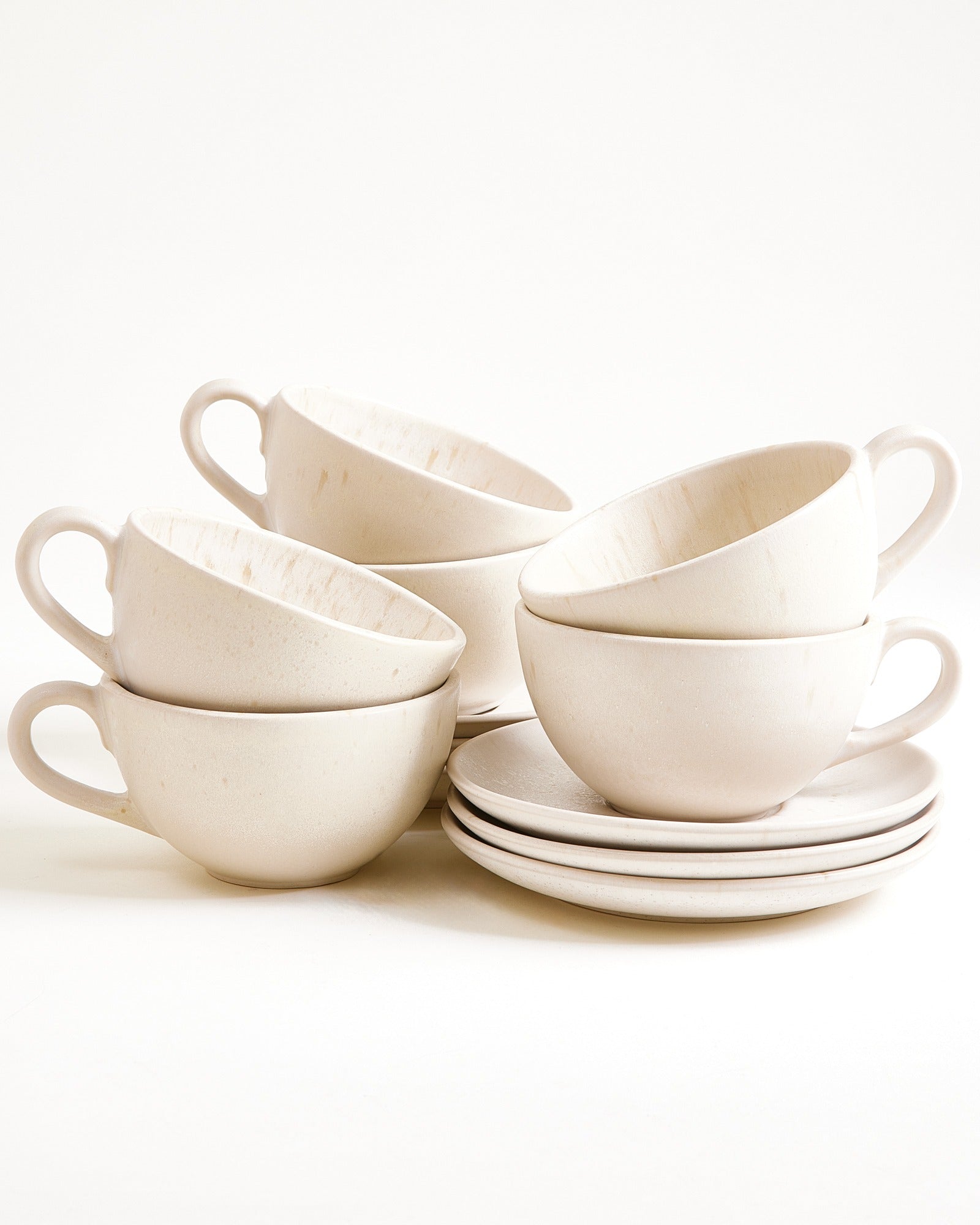 Sintra Teetasse & Untertasse groß classic sand 6er-Set