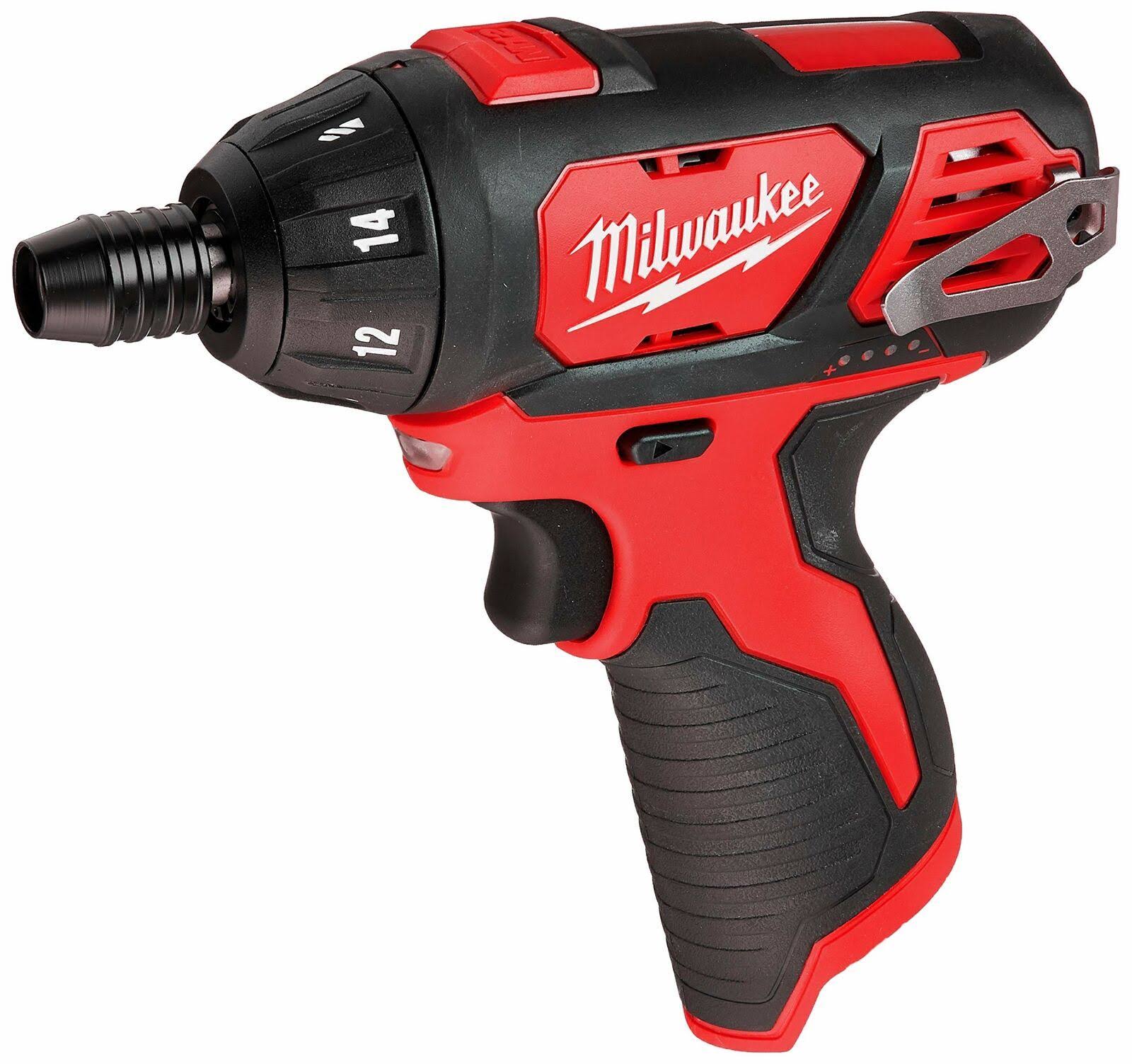 Milwaukee 2401-20 M12 12-Volt Lithium-Ion Cordless 1/4 in. Hex Screwdriver (Tool-Only)(S)