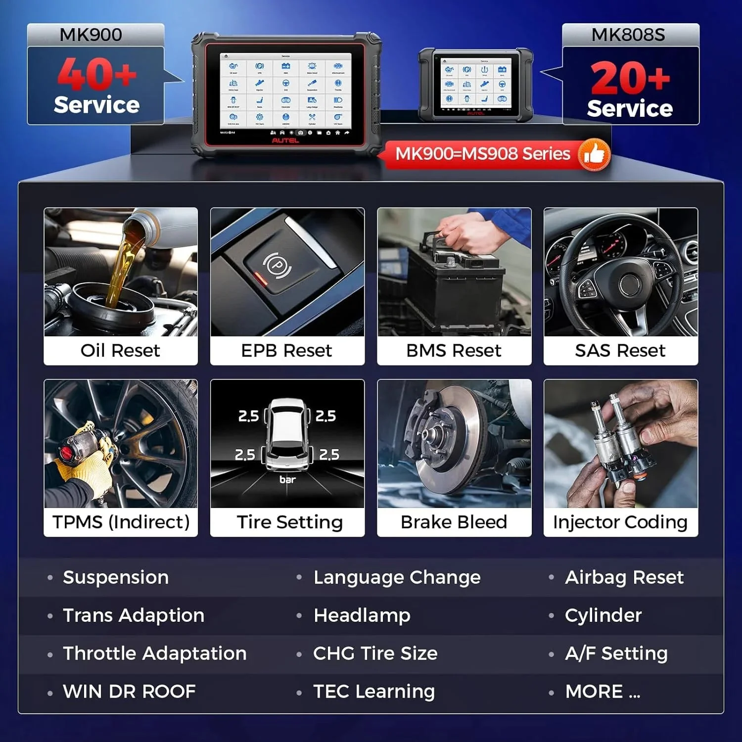 Autel MaxiCOM MK900 Automotive Diagnostic Scan Tool With 40+ Service Functions And Active Tests - MK900 - Image 6 Autel MaxiCOM MK900 Automotive Diagnostic Scan Tool With 40+ Service Functions And Active Tests - MK900 - Image 6