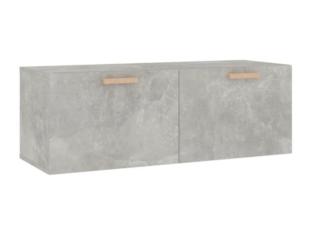 Armario pared madera contrachapada gris hormigón 100x36,5x35 cm