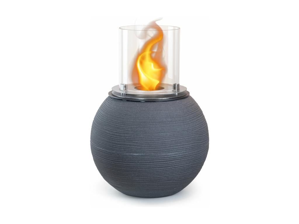 Chimenea de bioetanol brasero de jardín para interior y Hogarmagic xterior BOTTICELLI Hierro fundido gris d.40 x h54