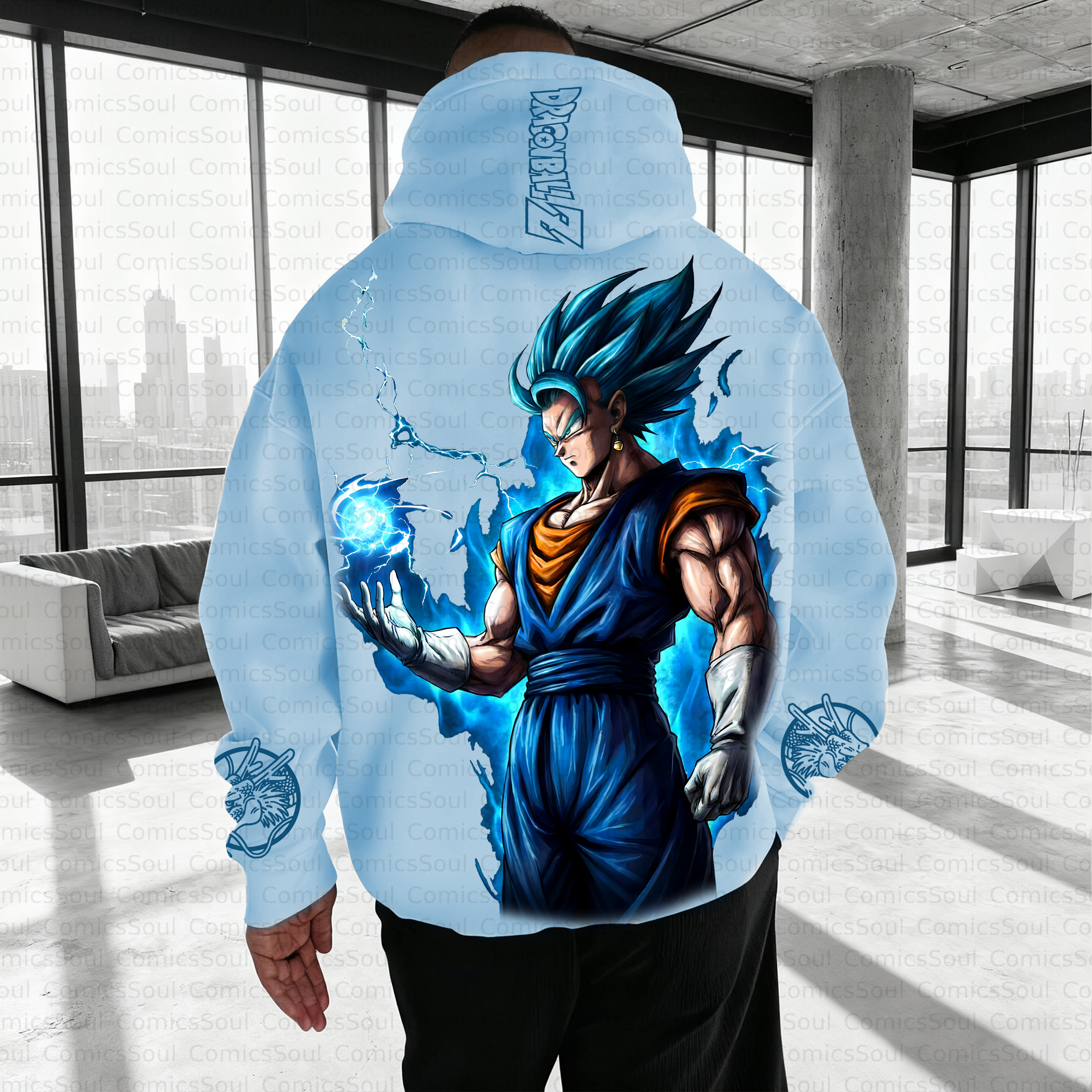 Unisex Anime Inspired Vintage Plush Hoodie