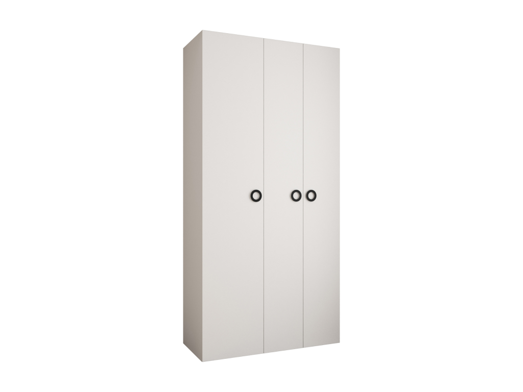 Armario Joliven 1 con puertas batientes 245 5/120/40 3 puertas /negro