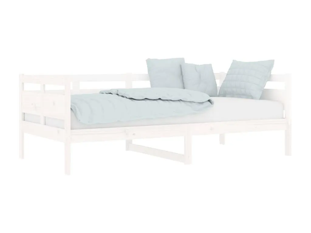 Sofá cama Blanco Mueblestop maciza de Mueblestop 90x190 cm HYOI94495
