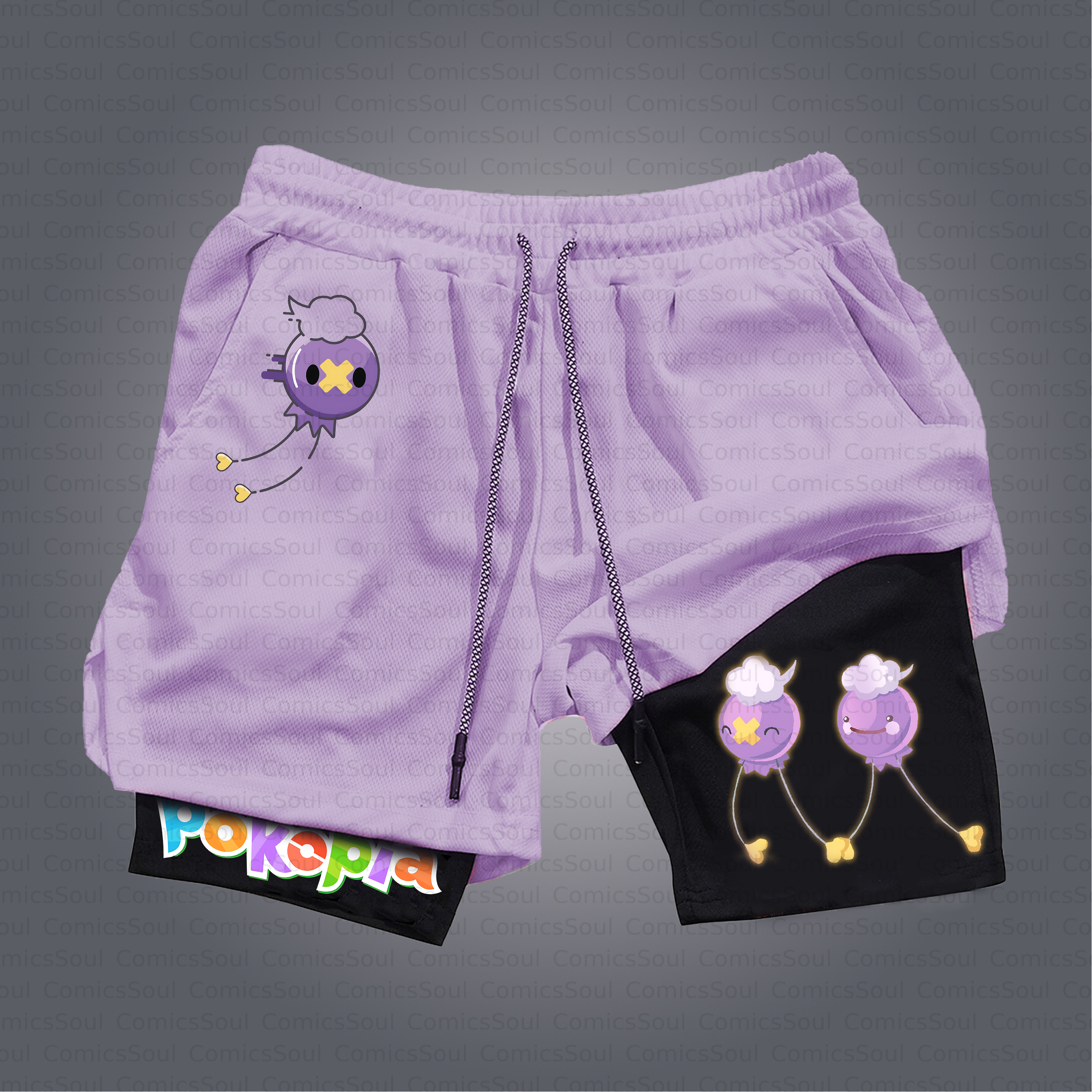 Unisex Casual Anime Style Shorts