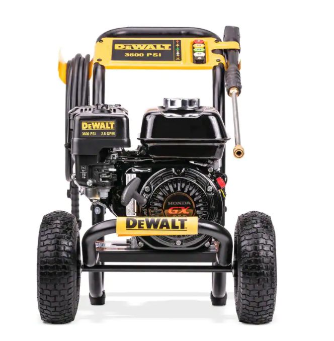DEWALT 3600 PSI 2.5 GPM Gas Cold Water Professional Pressure Washer with HONDA GX200 Engine