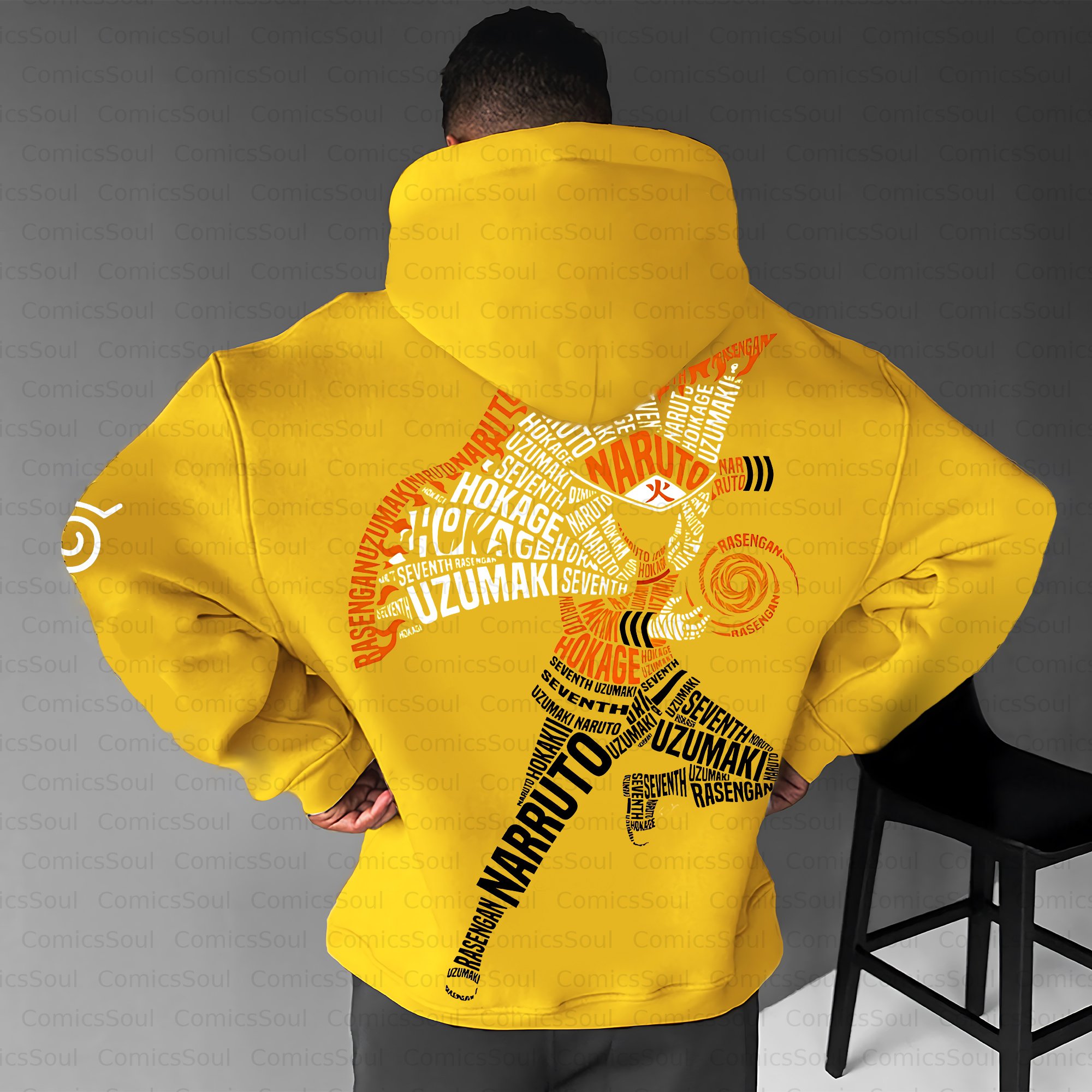 Unisex Anime Inspired Vintage Plush Hoodie