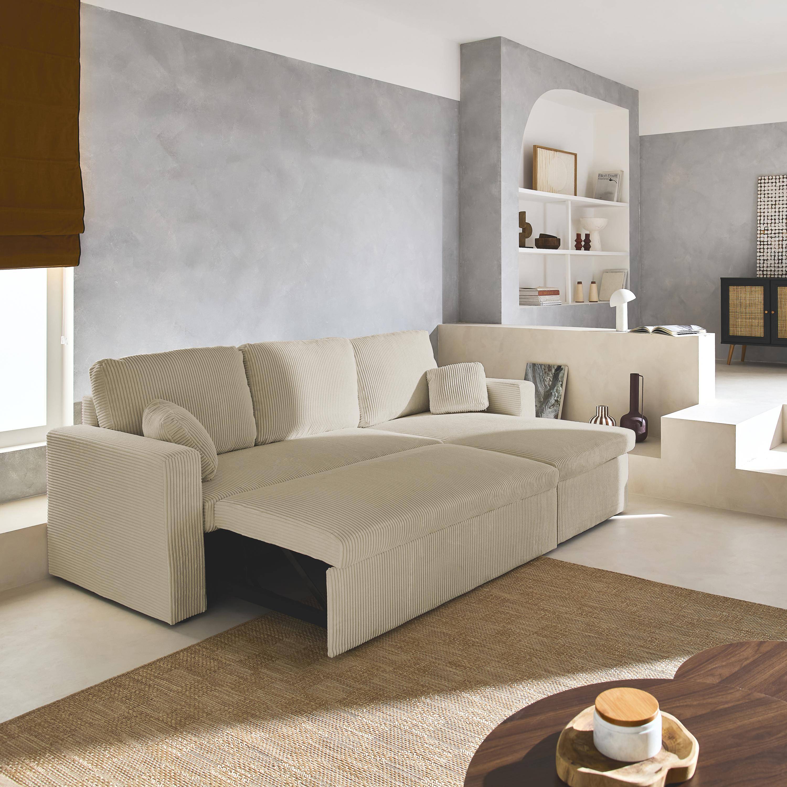 Ida pana - Sofá cama esquinero reversible, 3 plazas