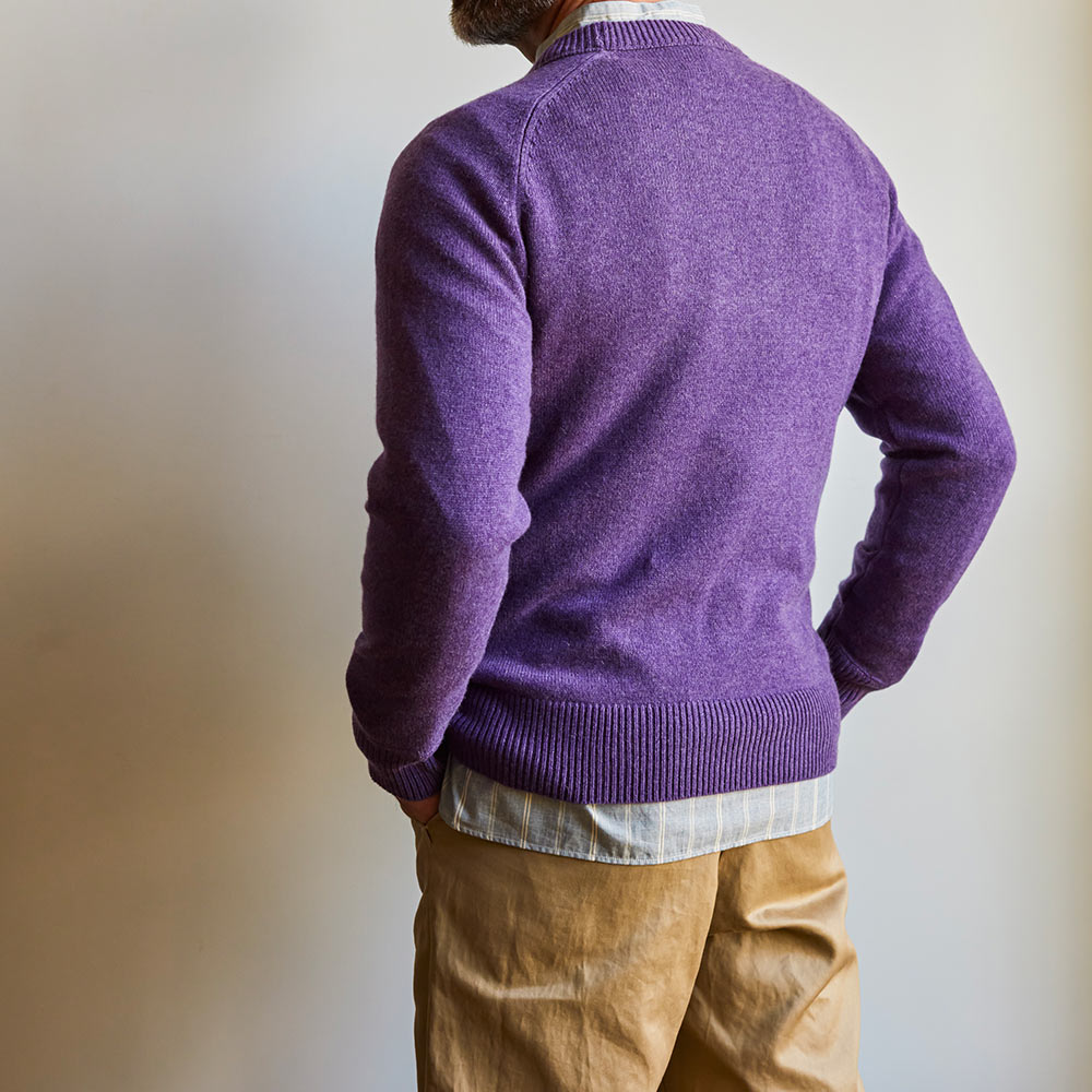 Merci - Pull Sweat Man en cachemire - Violet