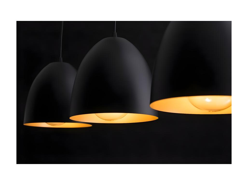 Lámpara de Suspensión Lenox, Negro, 70x80x18 cm, Casaplu
