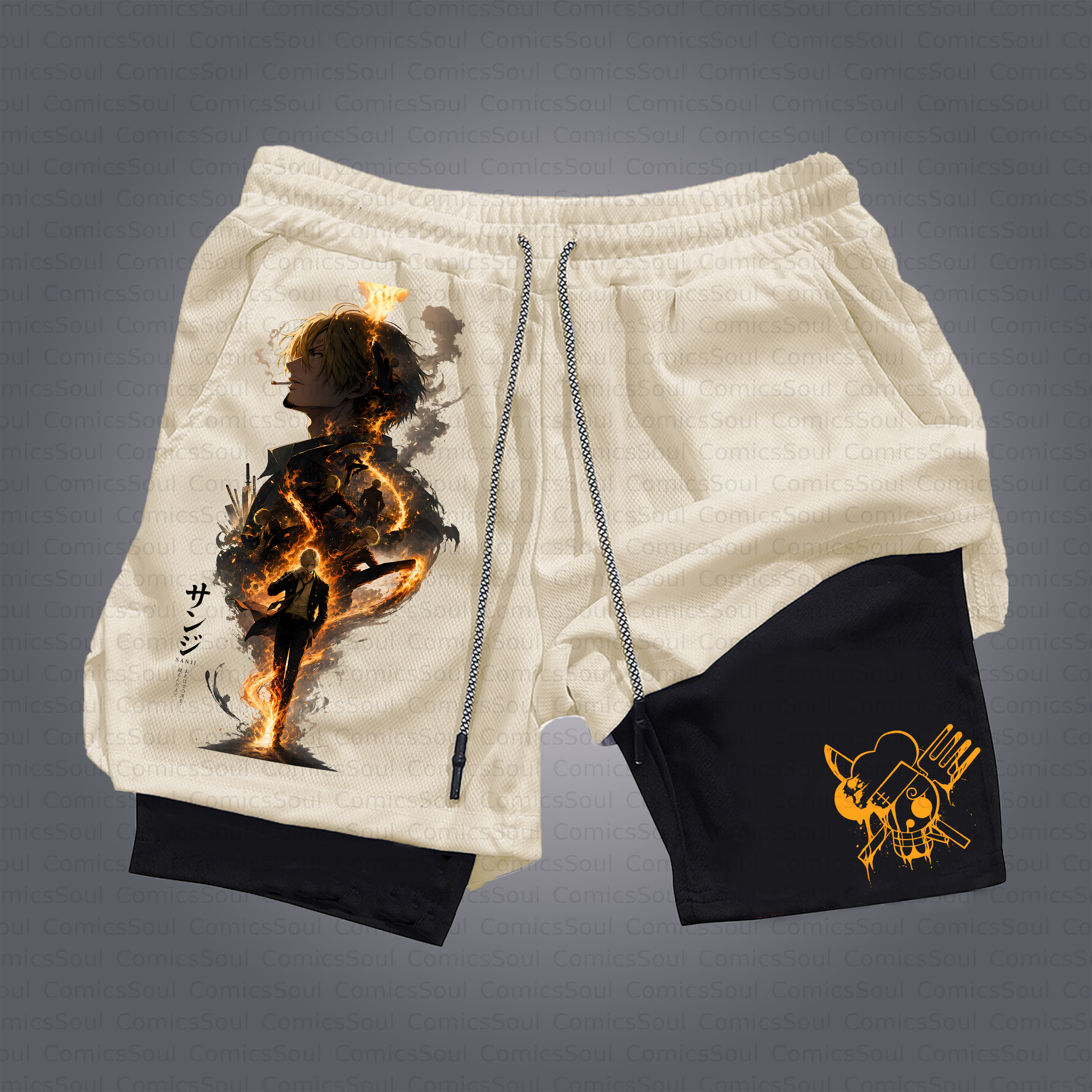 Unisex Casual Anime Style Shorts
