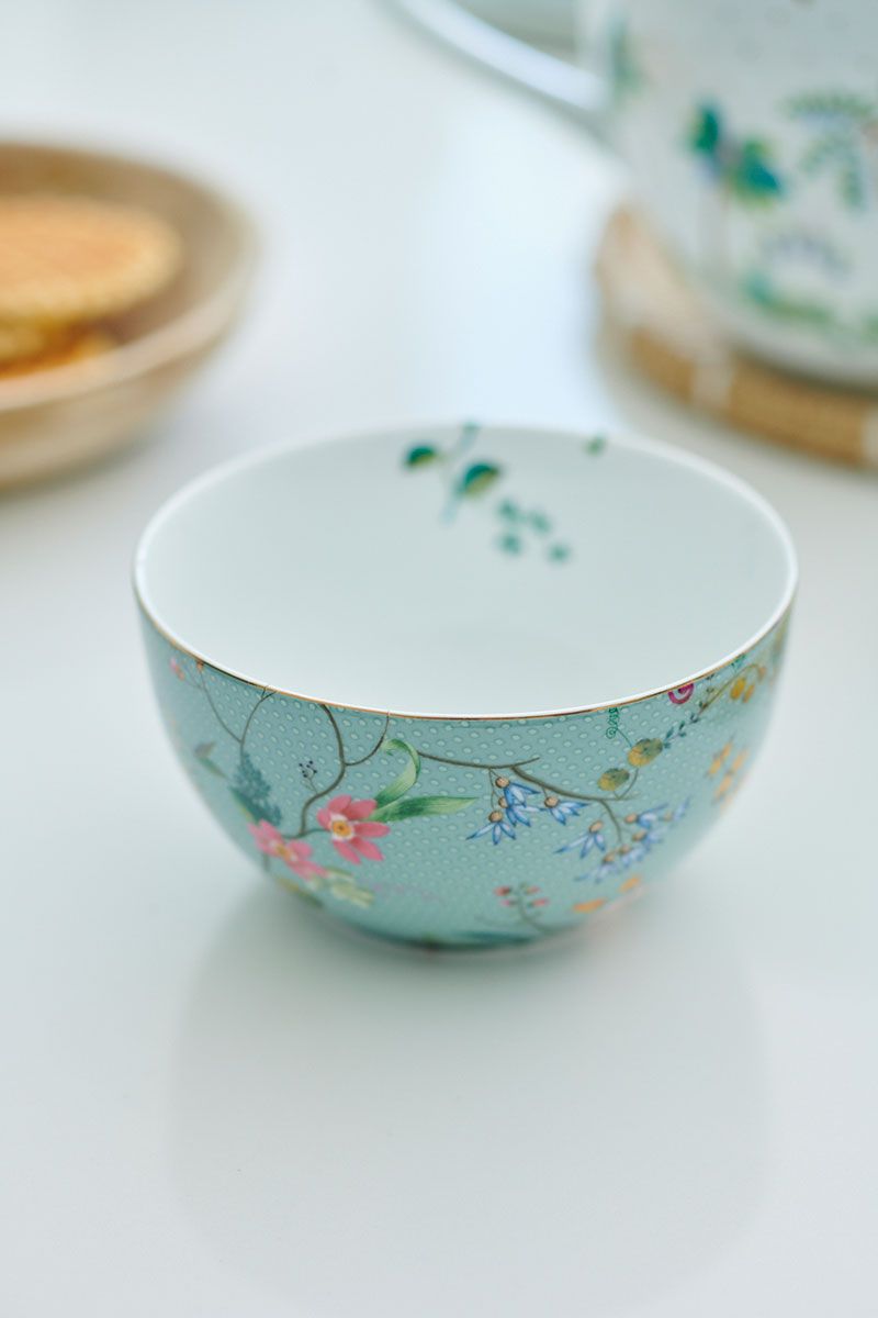 Bowl Jolie Flowers Blue 12cm