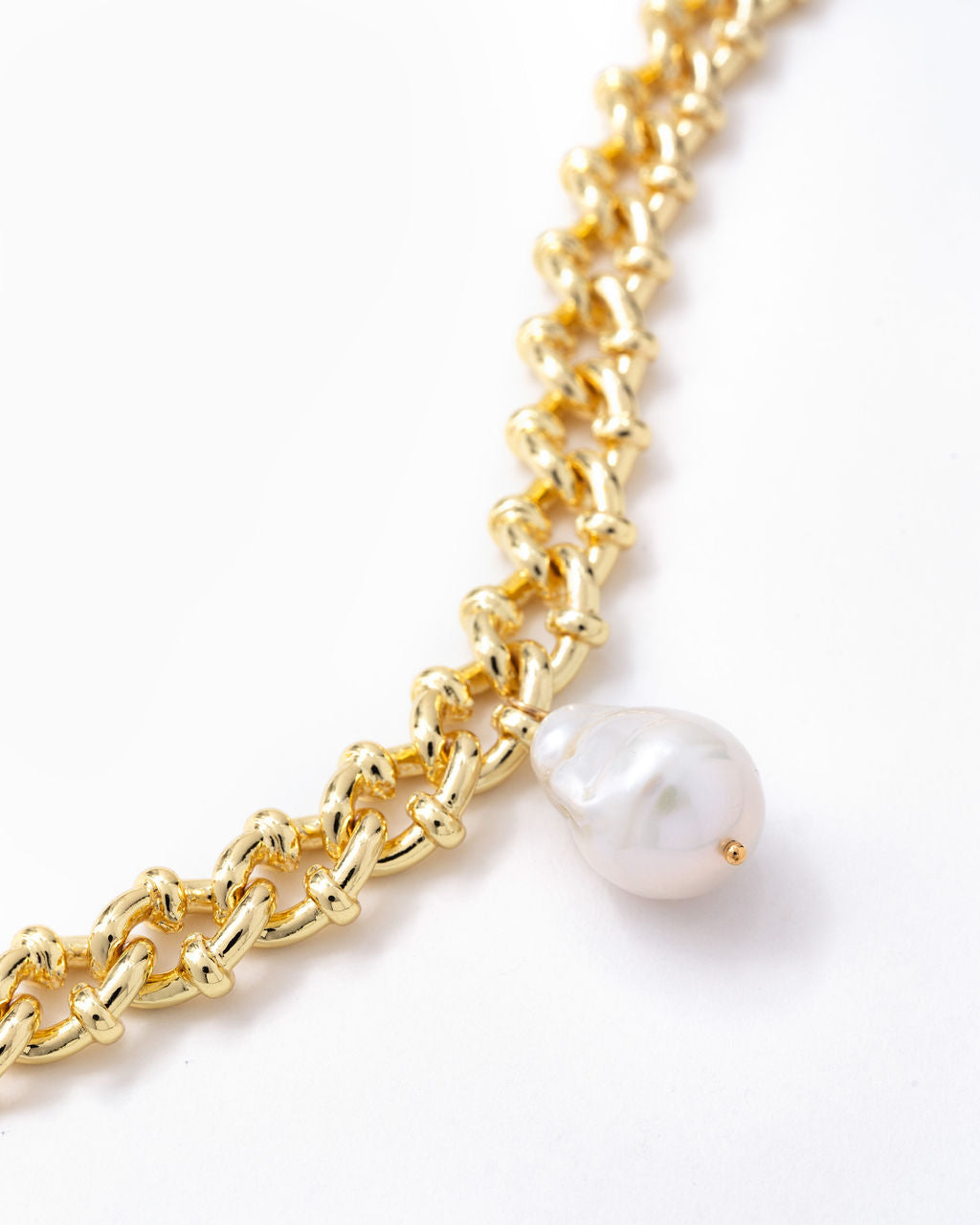 Dove Pearl Drop Necklace - Gold - Se7enfashion