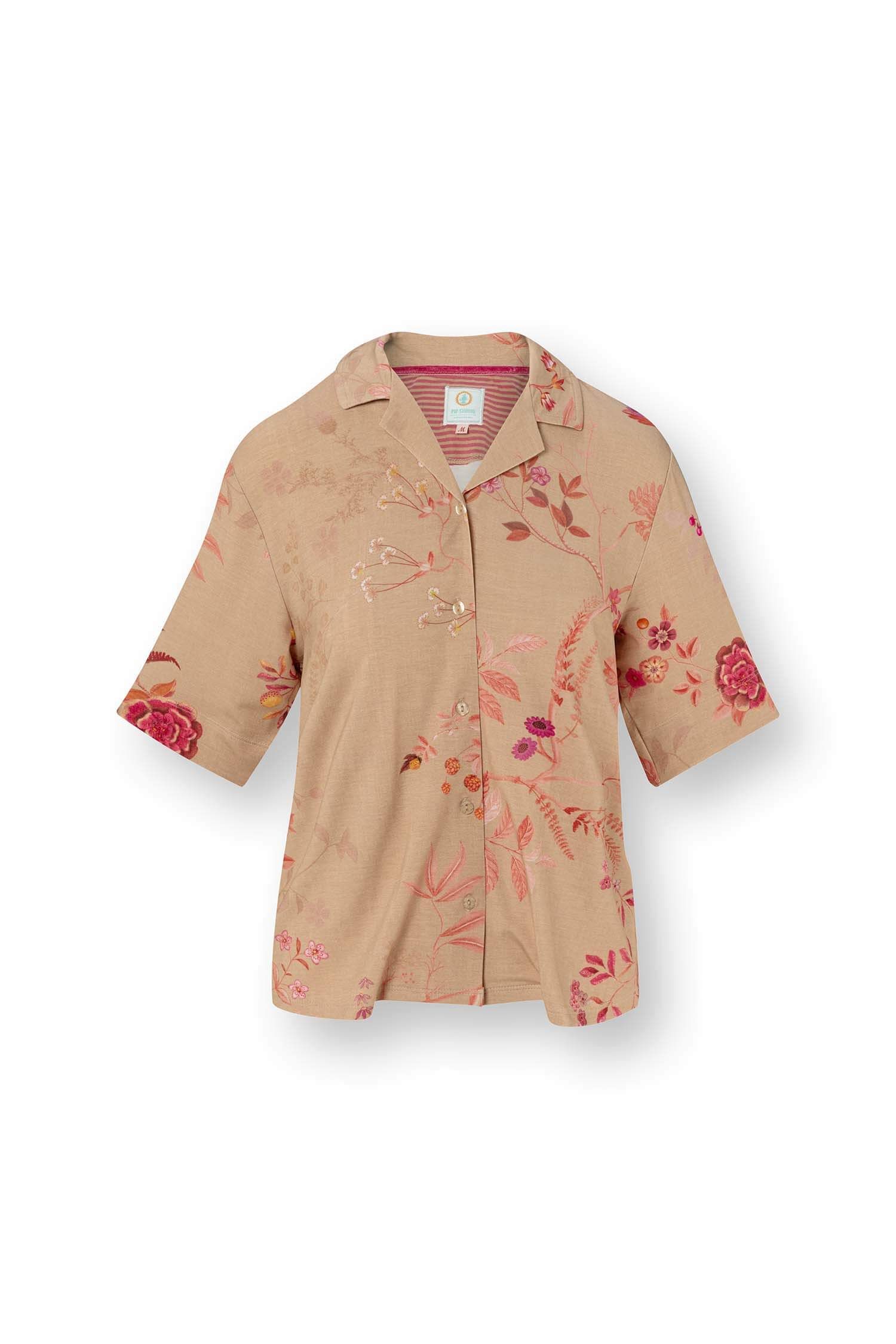 Flora Short Sleeve Top Marigold Pink