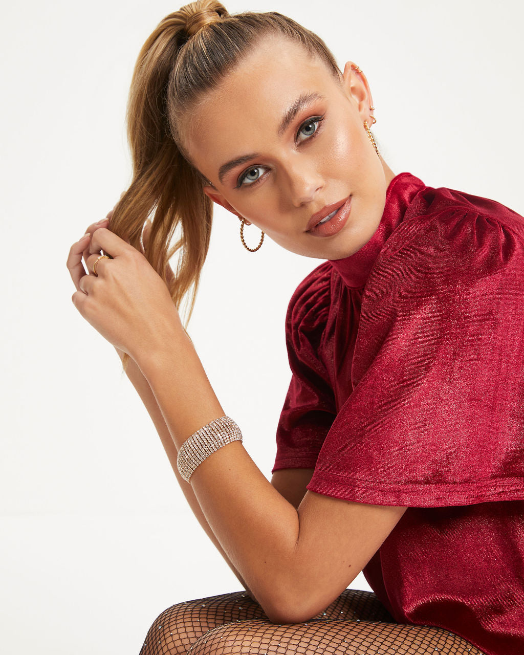 Disco Crystal Bracelet - Gold - Se7enfashion