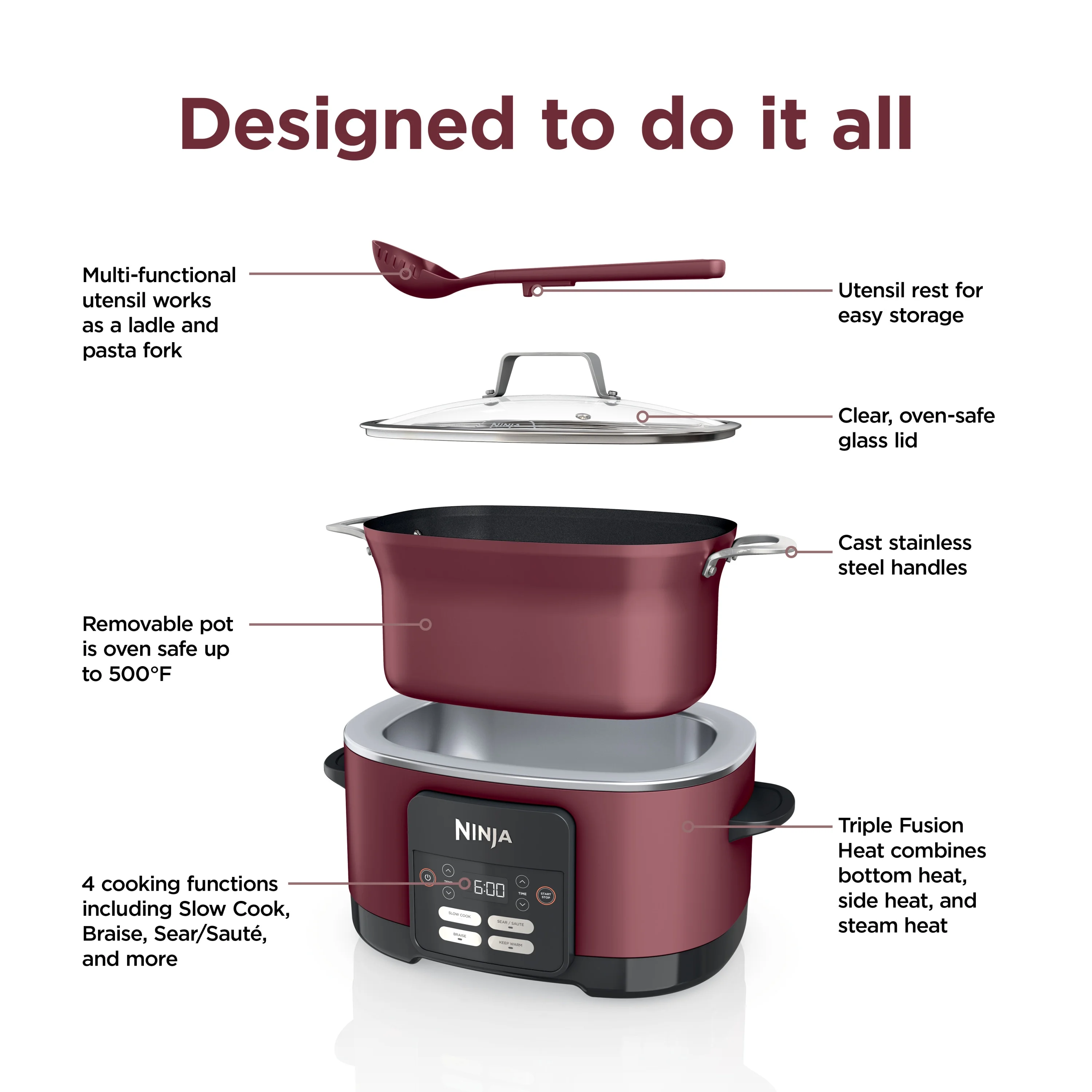 Ninja Foodi Possible Cooker 8.5qt Multi-Cooker, MC1000 - Image 12