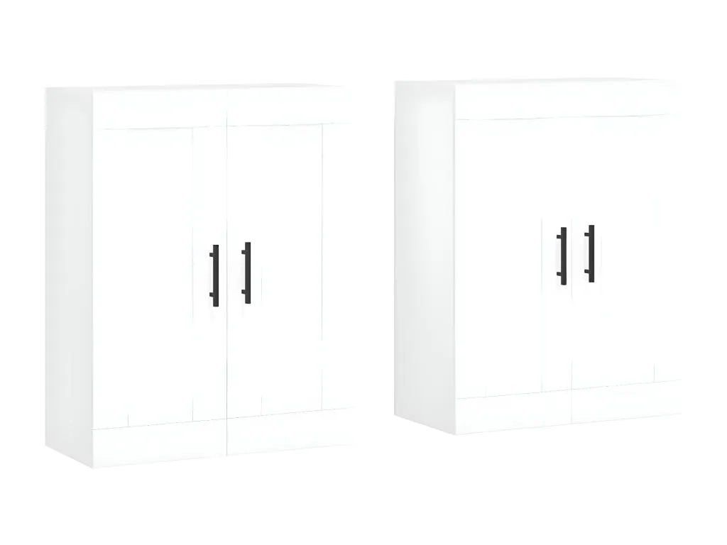 Armarios de pared 2 uds Decoesp de ingeniería blanco ZYVG27708